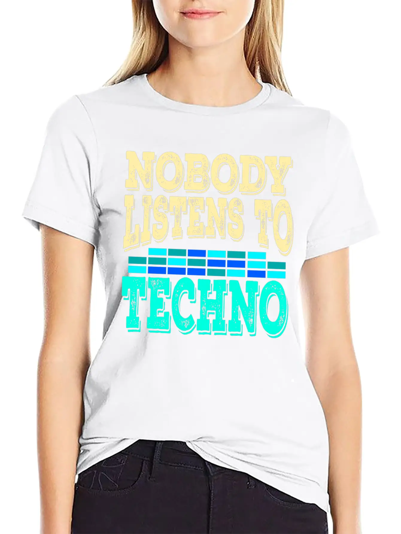 A Techno Tee For Music Lovers Saying "Nobody Stylish Everyday T-Shirt – Unisex Basic Cotton Tee
