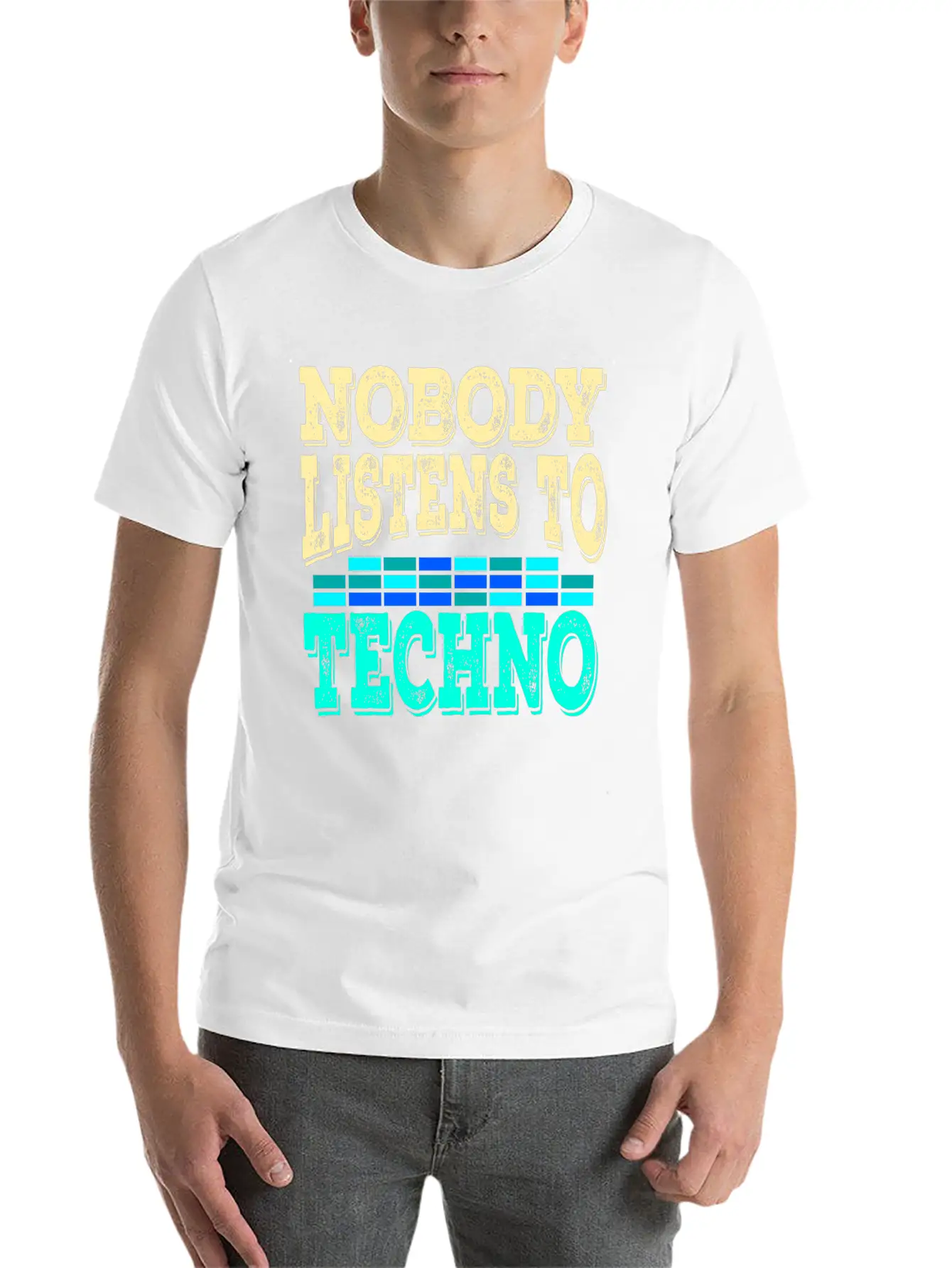 A Techno Tee For Music Lovers Saying "Nobody Stylish Everyday T-Shirt – Unisex Basic Cotton Tee