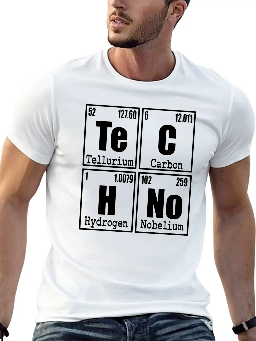 A Techno Tee For Music Lovers Saying "Te Classic Cotton Tee – Unisex Comfort For Any Season