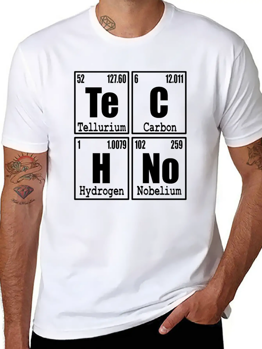 A Techno Tee For Music Lovers Saying "Te Classic Cotton Tee – Unisex Comfort For Any Season