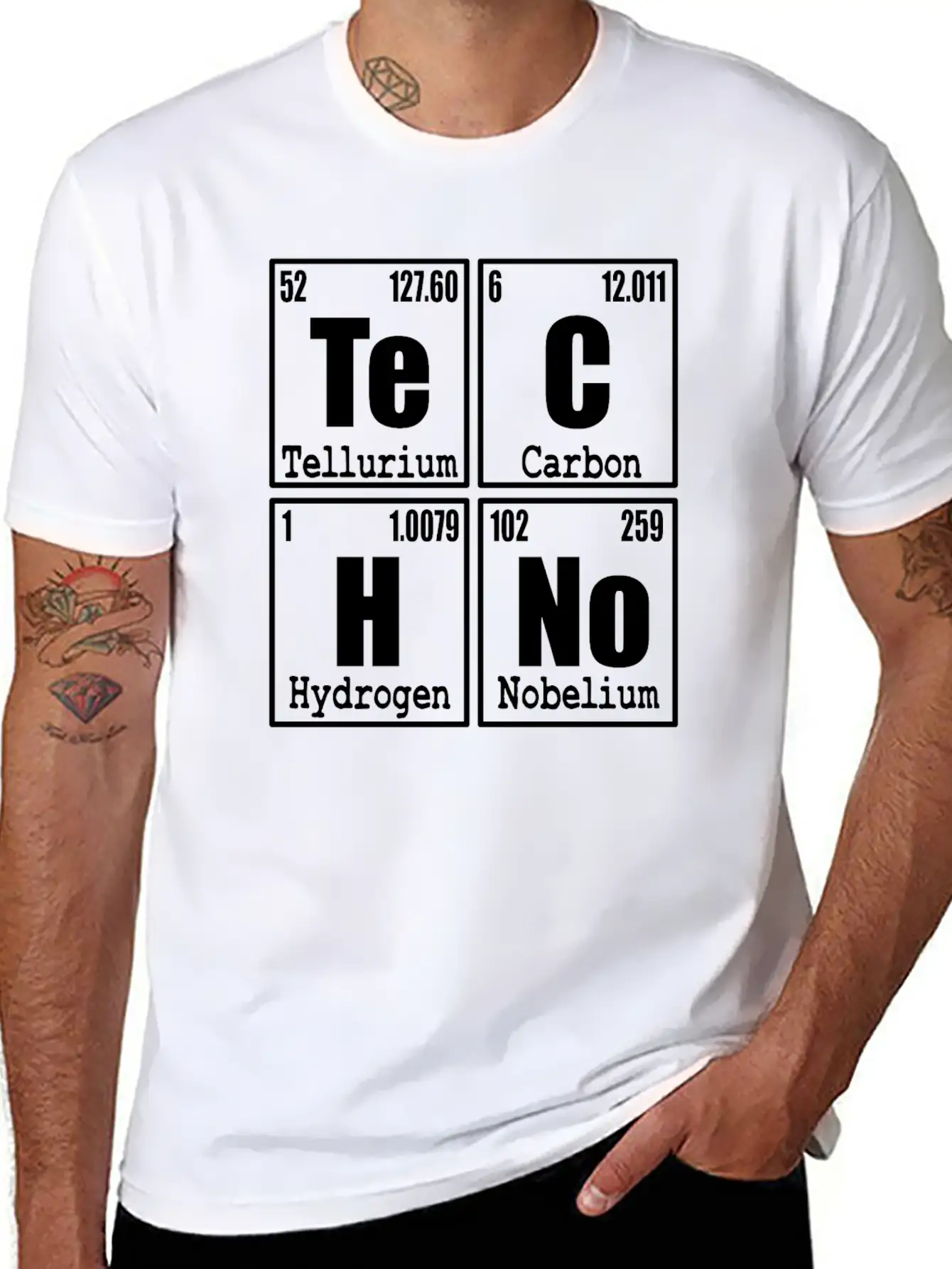 A Techno Tee For Music Lovers Saying "Te Classic Cotton Tee – Unisex Comfort For Any Season