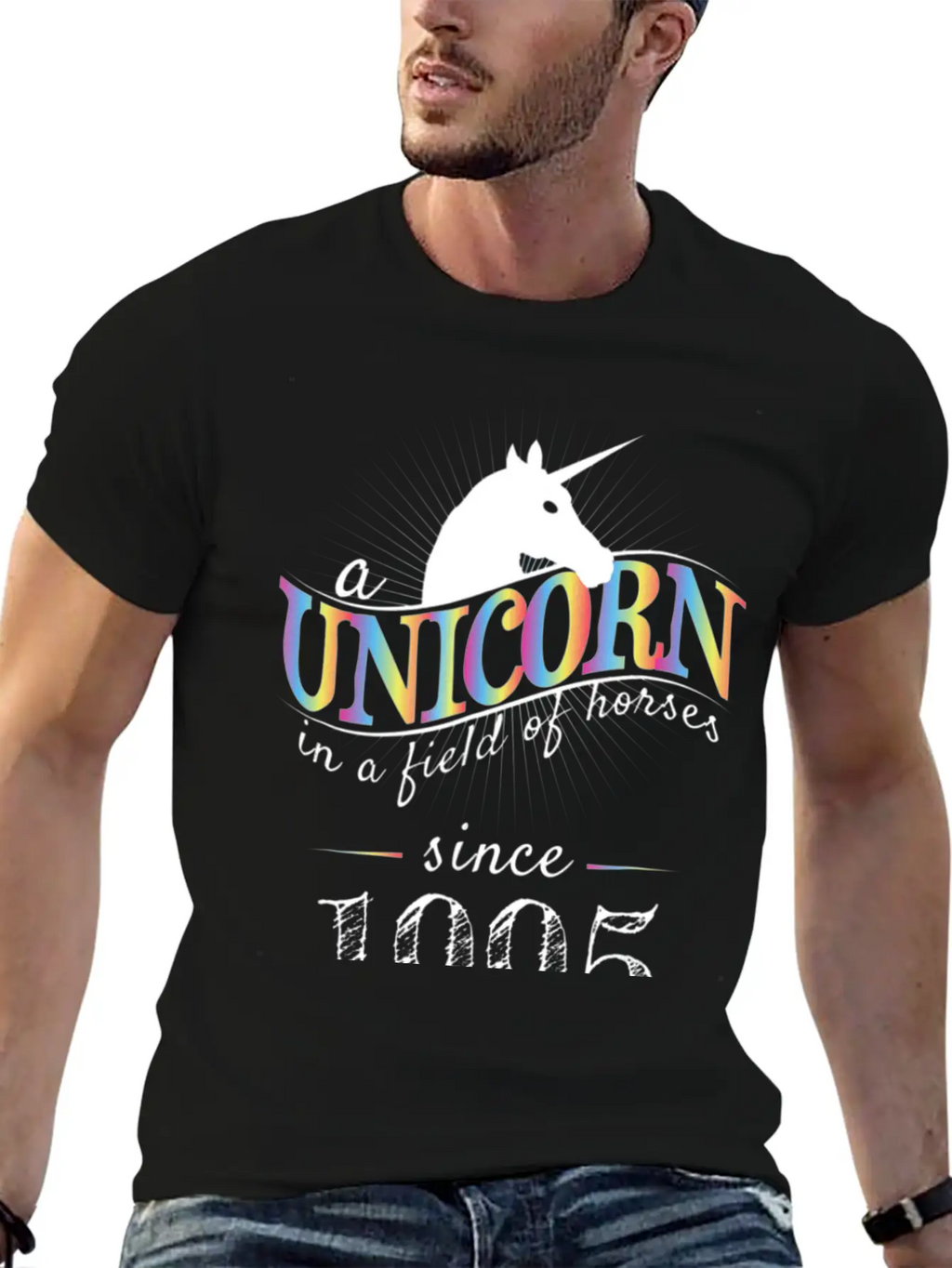 A Unicorn In A Field Of Horses Since 1995 Birthday Relaxed Everyday Tee – Lightweight And Durable Cotton