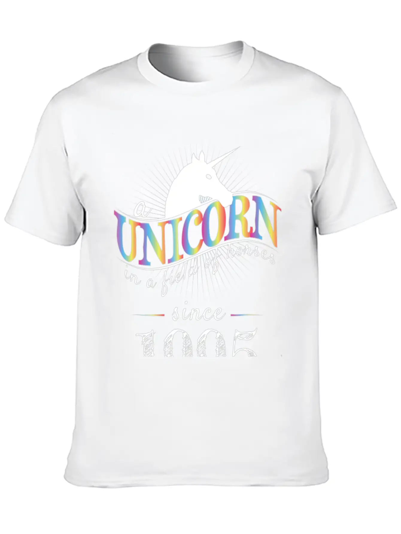 A Unicorn In A Field Of Horses Since 1995 Birthday Relaxed Everyday Tee – Lightweight And Durable Cotton