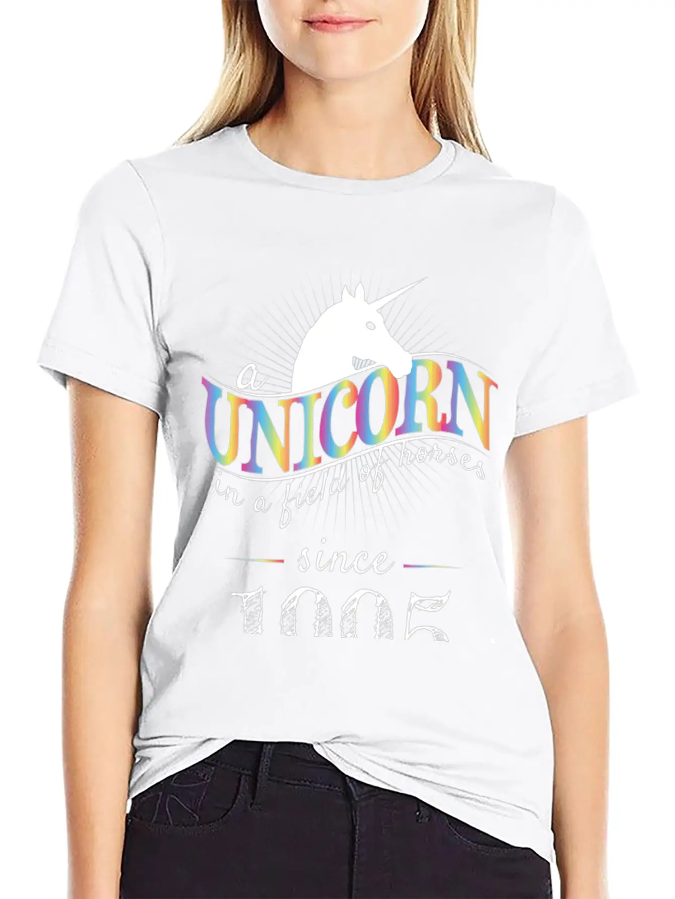 A Unicorn In A Field Of Horses Since 1995 Birthday Relaxed Everyday Tee – Lightweight And Durable Cotton