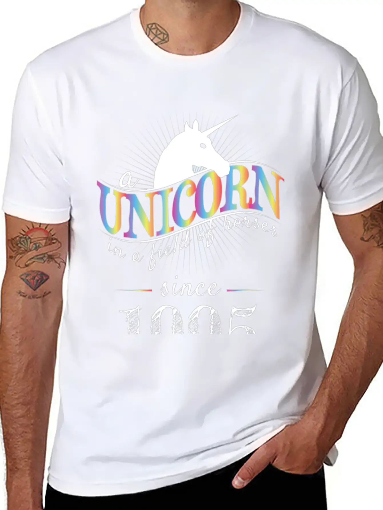 A Unicorn In A Field Of Horses Since 1995 Birthday Relaxed Everyday Tee – Lightweight And Durable Cotton