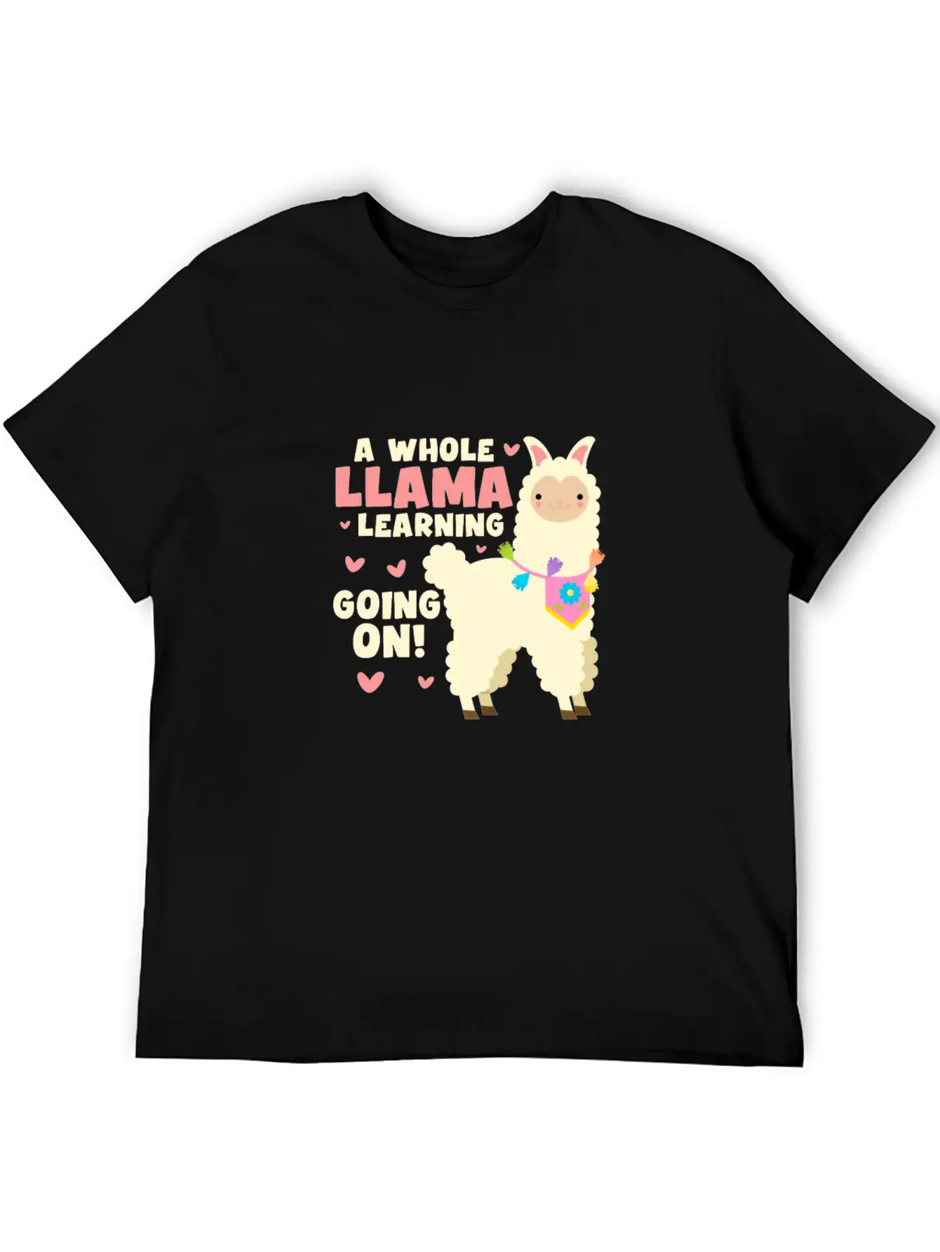 A Whole Llama Learning Going On Classic Cotton Tee – Unisex Comfort For Any Season