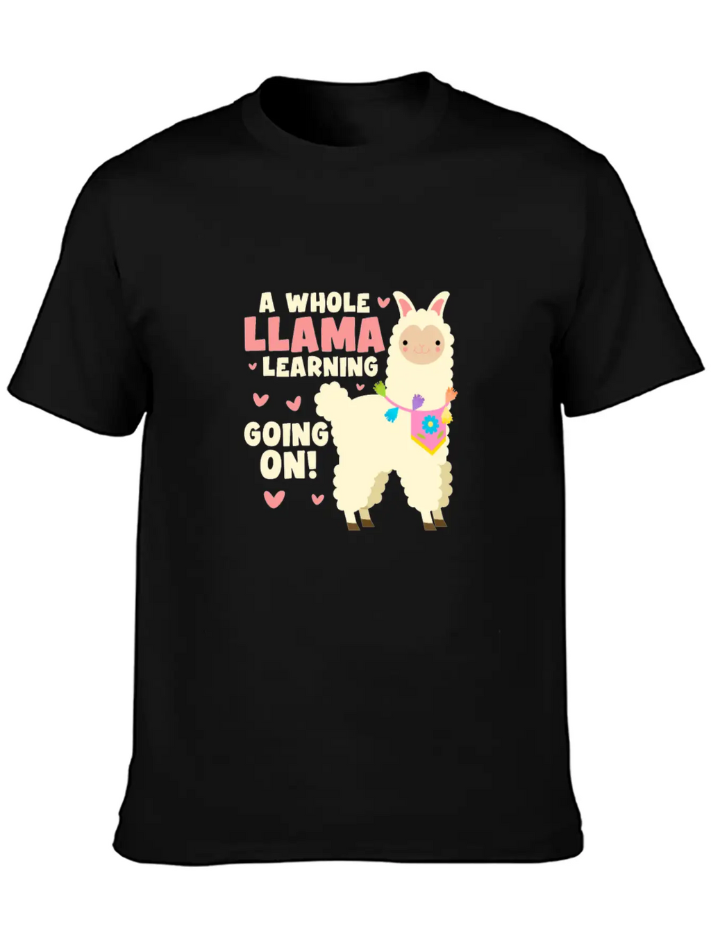 A Whole Llama Learning Going On Classic Cotton Tee – Unisex Comfort For Any Season
