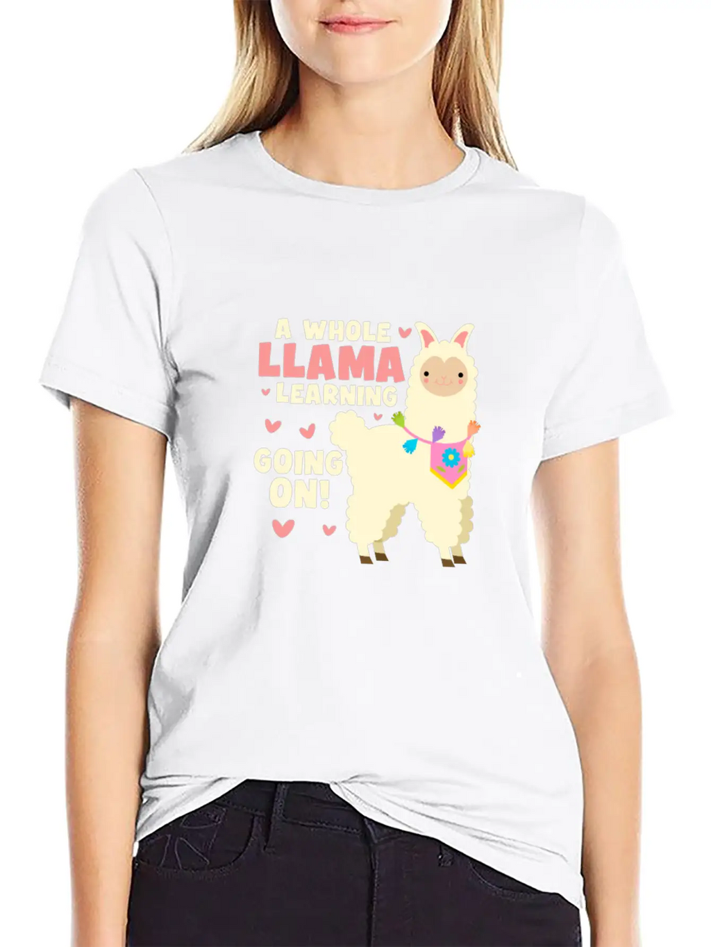 A Whole Llama Learning Going On Classic Cotton Tee – Unisex Comfort For Any Season