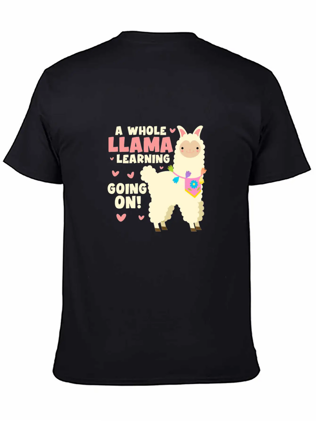 A Whole Llama Learning Going On Classic Cotton Tee – Unisex Comfort For Any Season