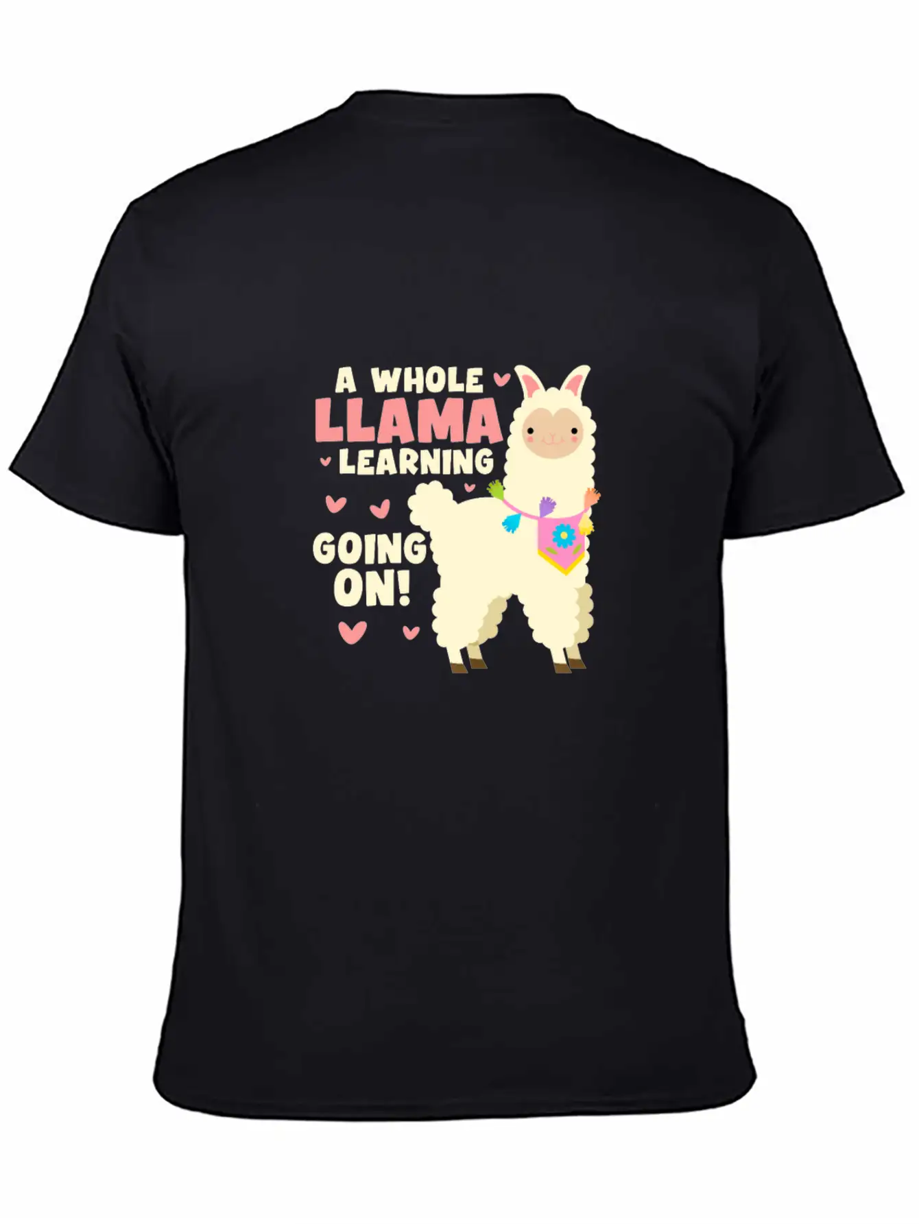 A Whole Llama Learning Going On Classic Cotton Tee – Unisex Comfort For Any Season
