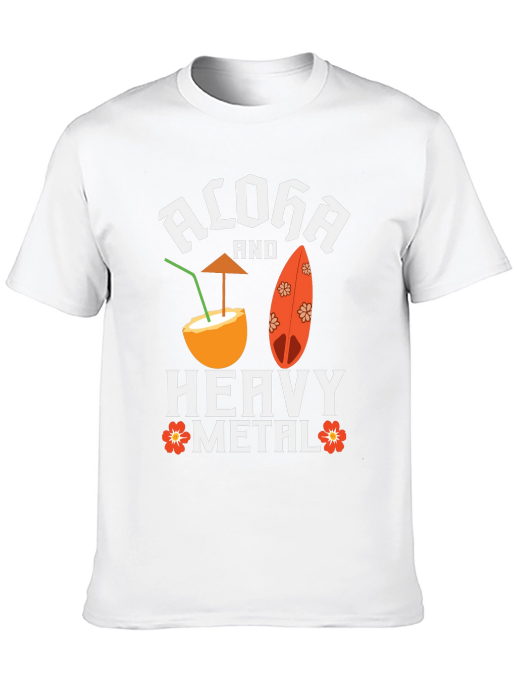 Aloha and Heavy Metal Graphic Tee