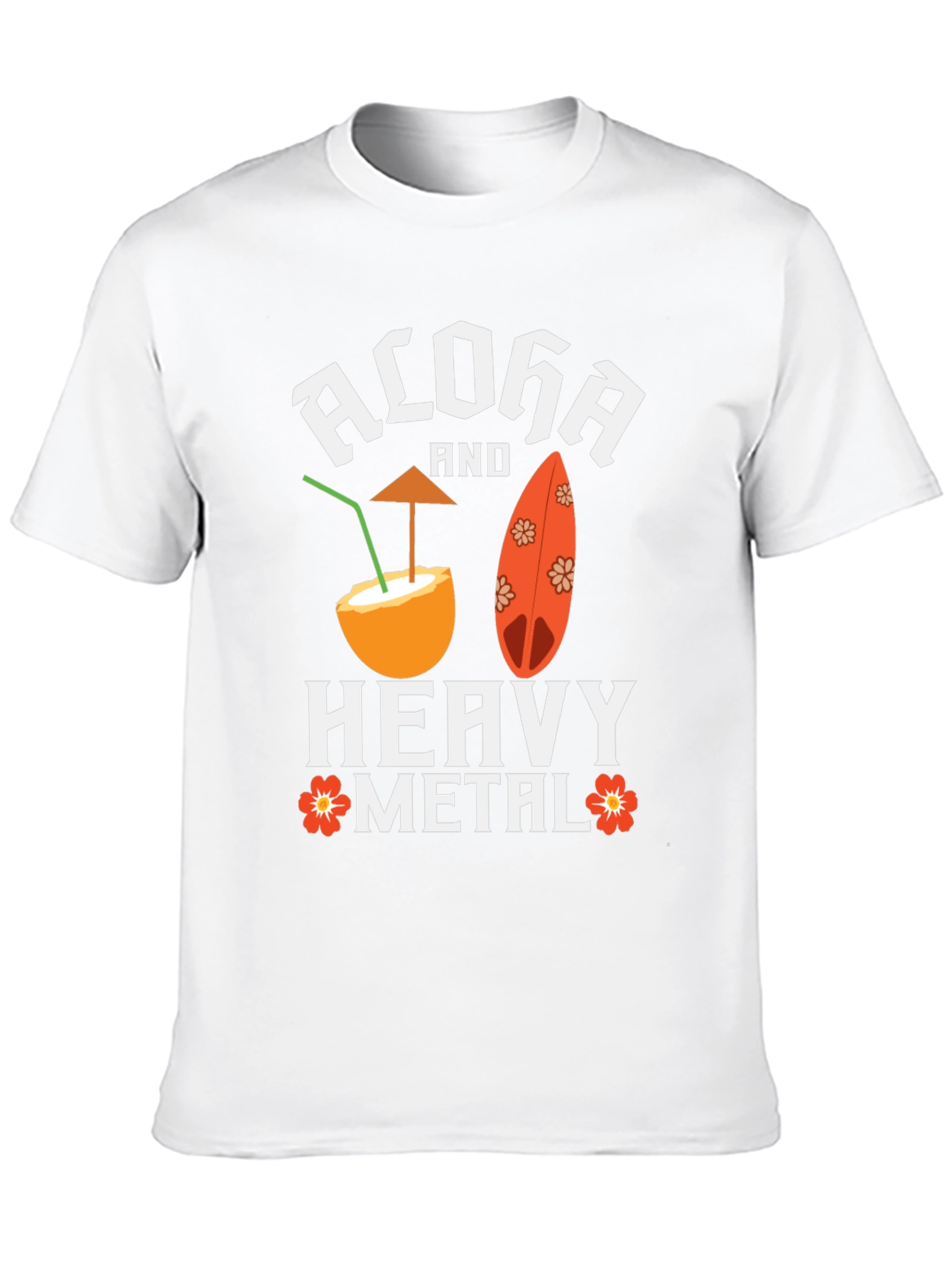 Aloha and Heavy Metal Graphic Tee