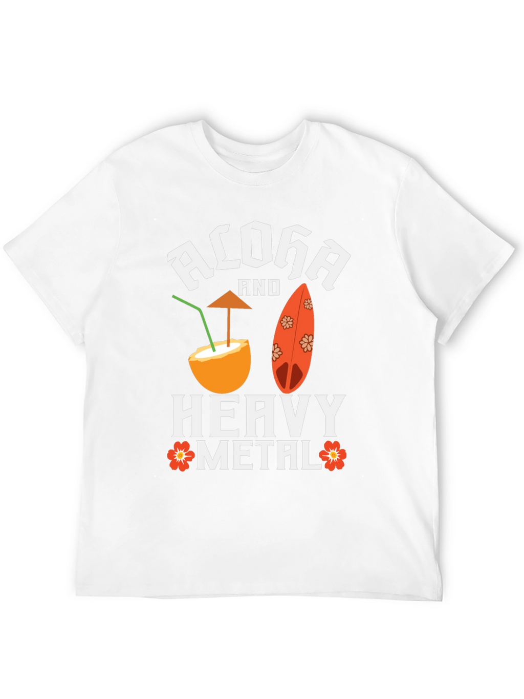 Aloha and Heavy Metal Graphic Tee