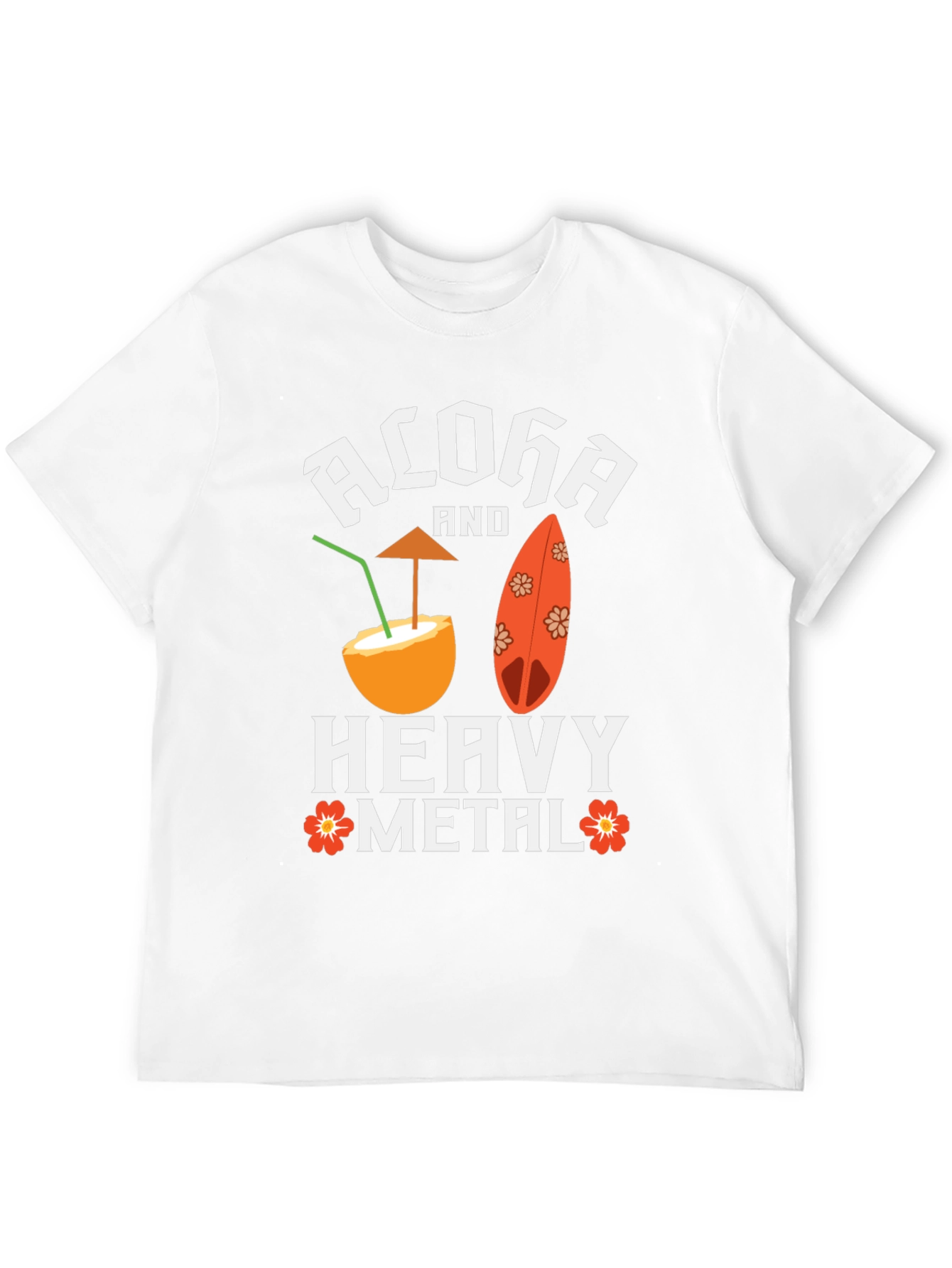 Aloha and Heavy Metal Graphic Tee