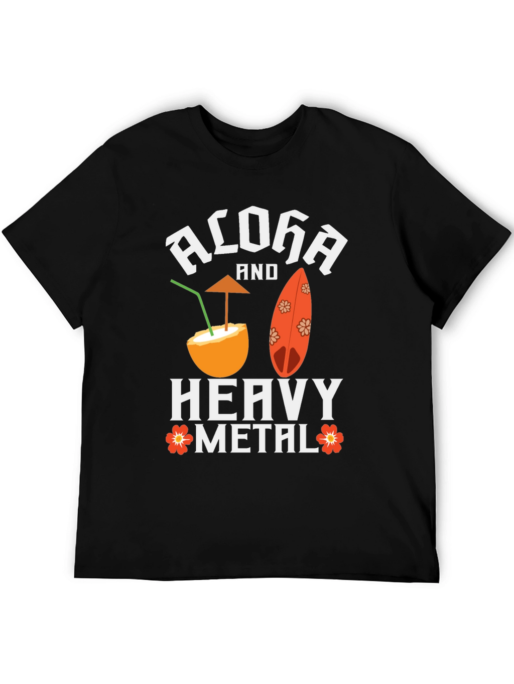 Aloha and Heavy Metal Graphic Tee