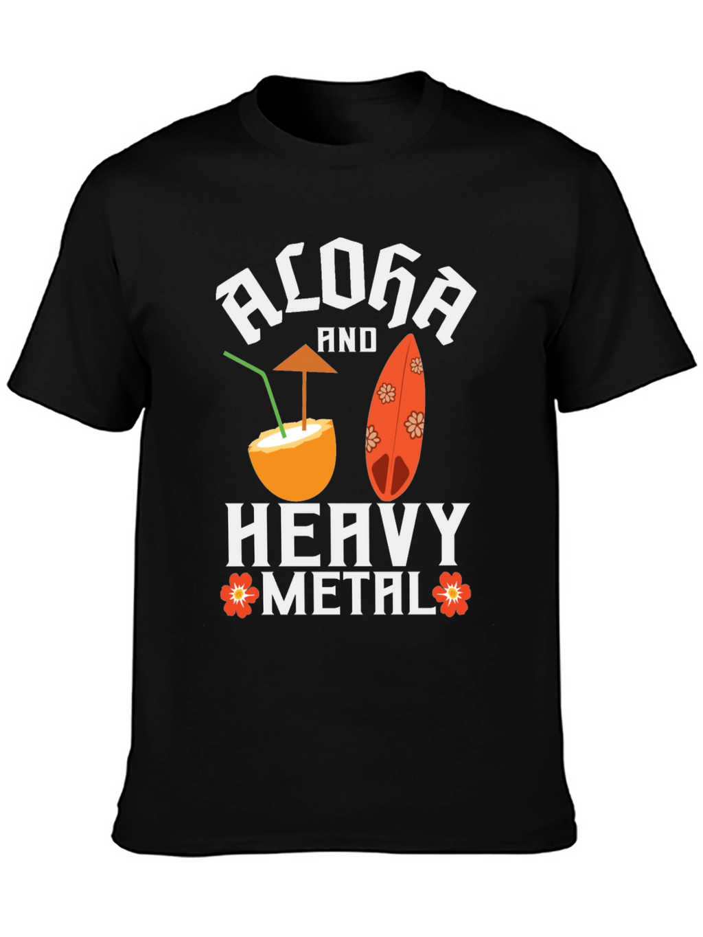 Aloha and Heavy Metal Graphic Tee