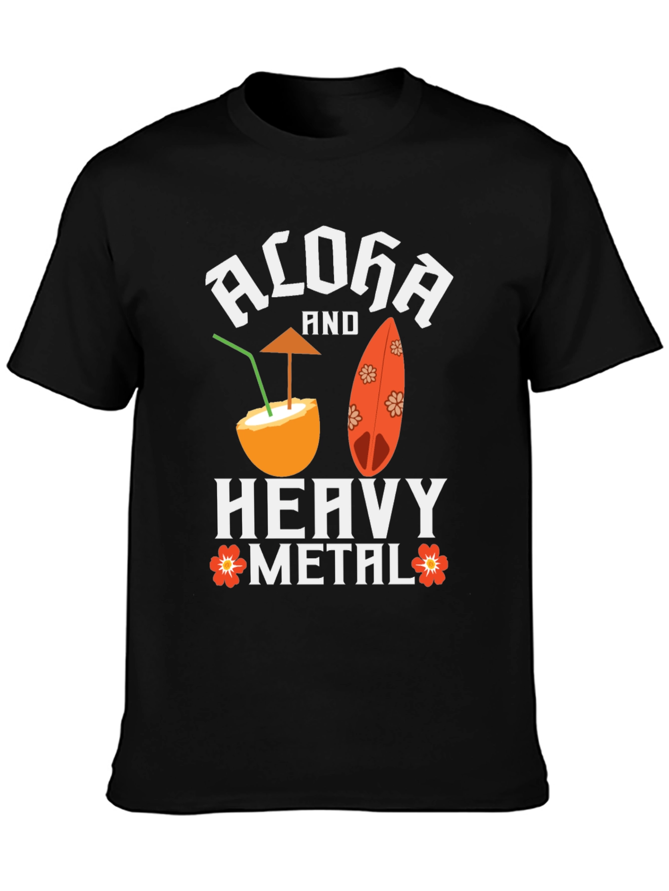 Aloha and Heavy Metal Graphic Tee