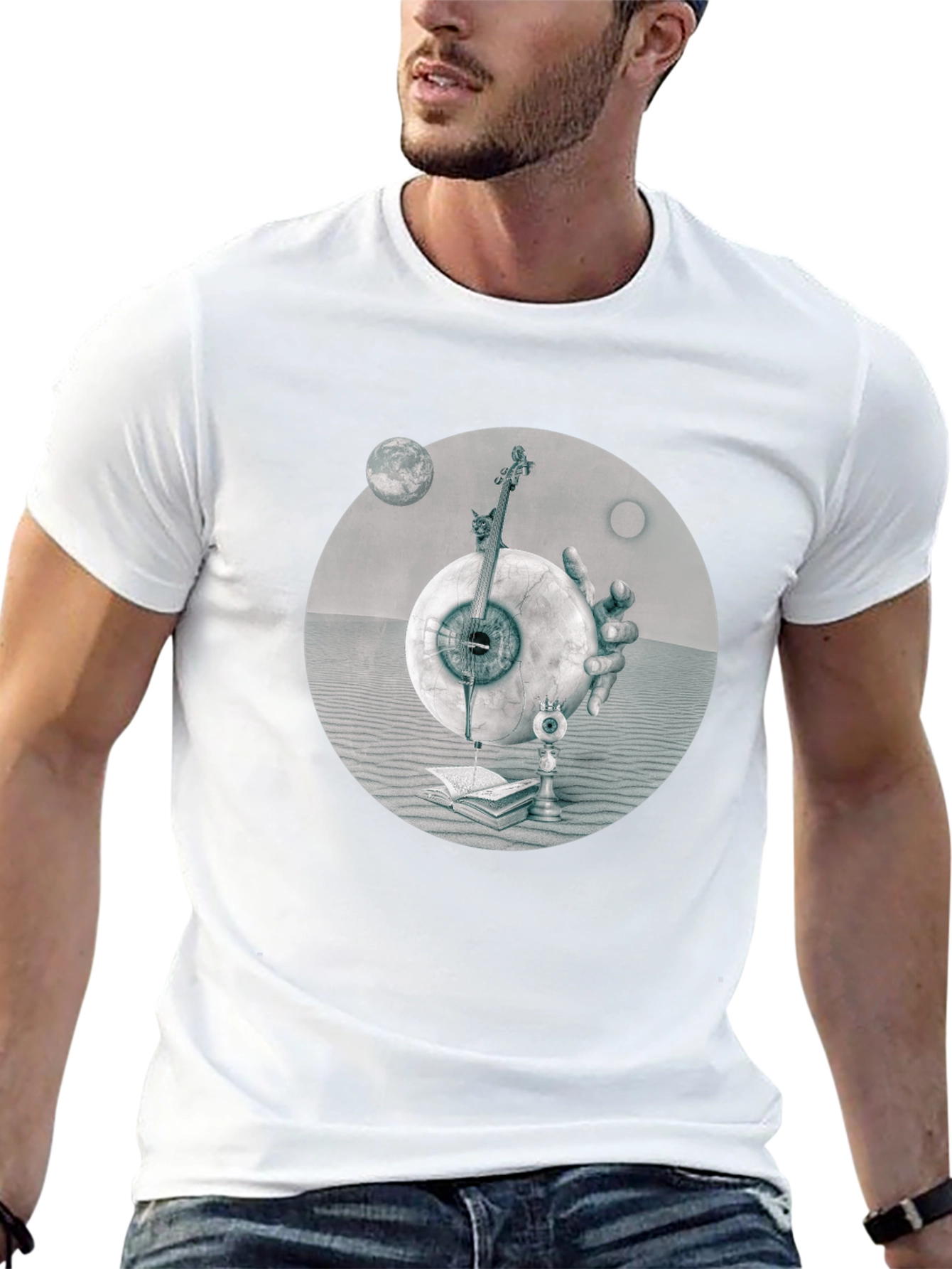 Surreal Eye & Violin Graphic Tee