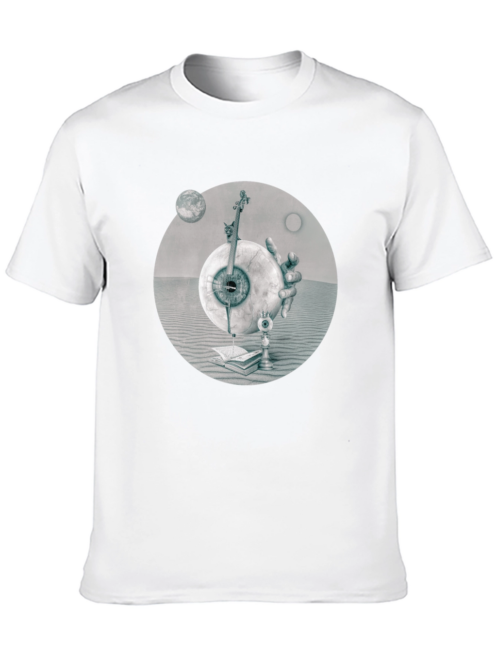 Surreal Eye & Violin Graphic Tee