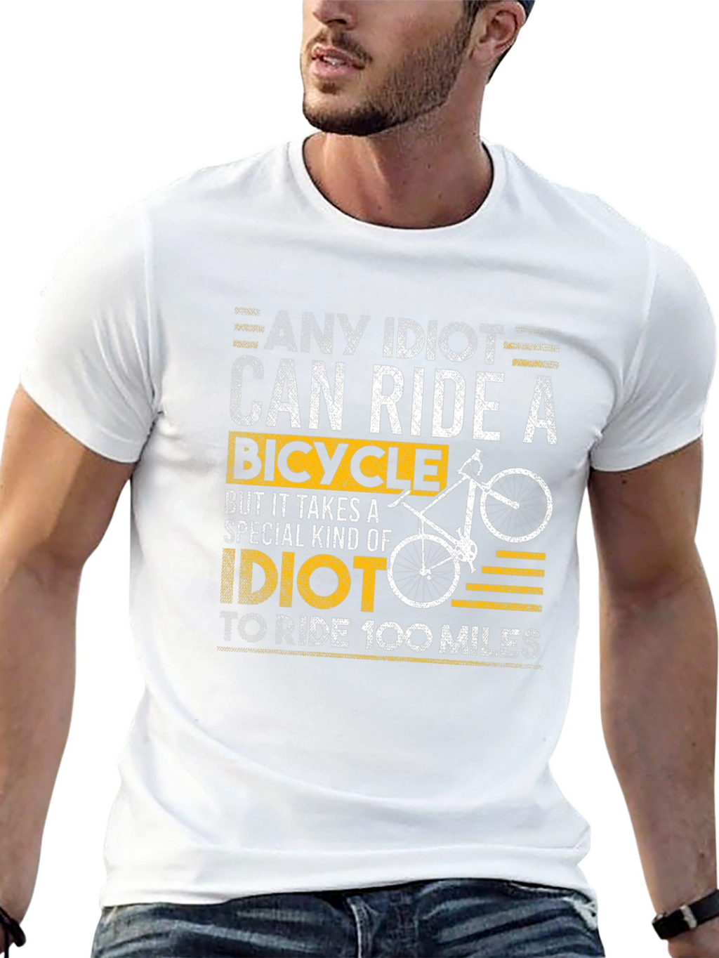 Any Idiot Can Ride A Bicycle T-Shirt