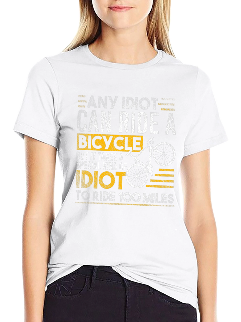 Any Idiot Can Ride A Bicycle T-Shirt