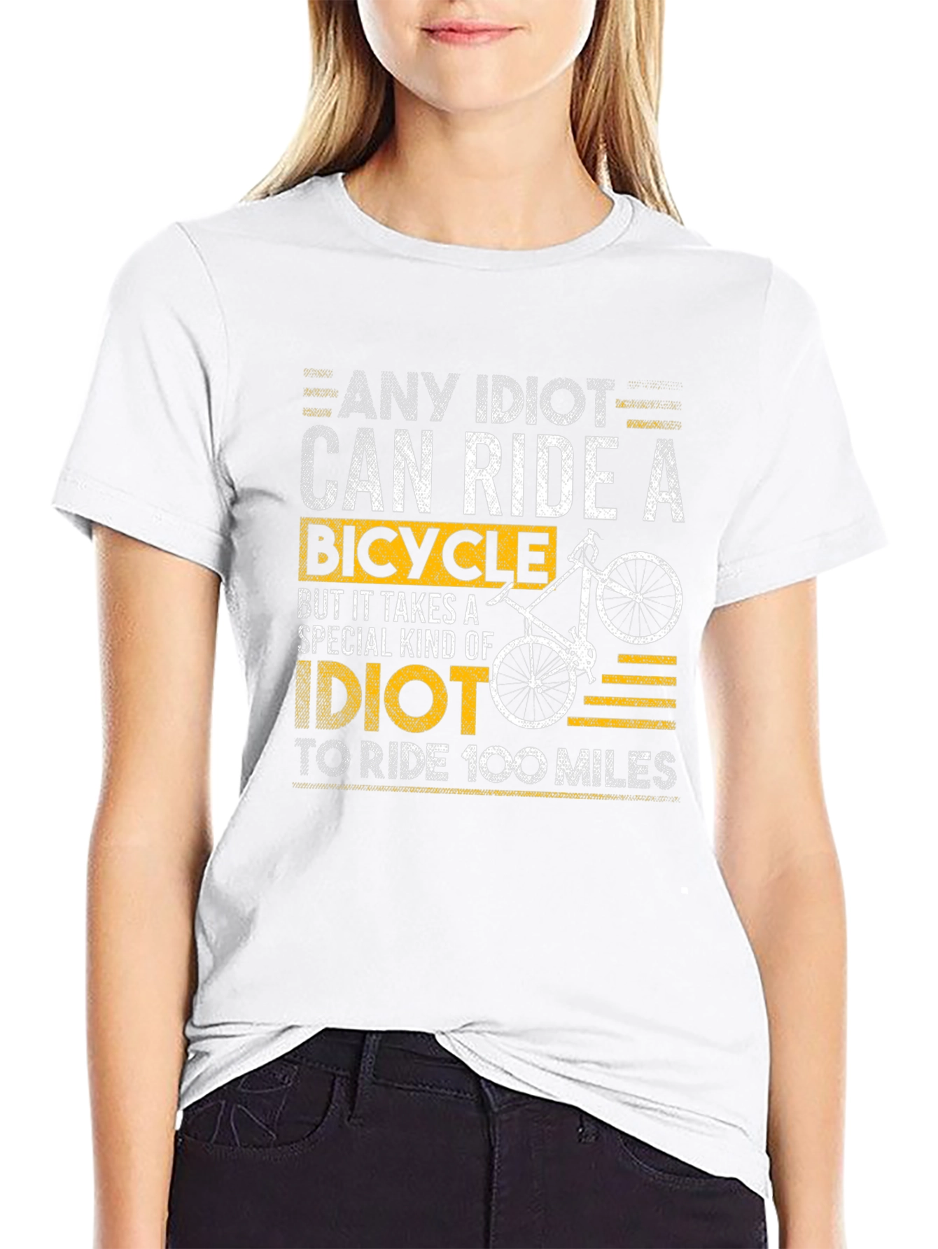 Any Idiot Can Ride A Bicycle T-Shirt