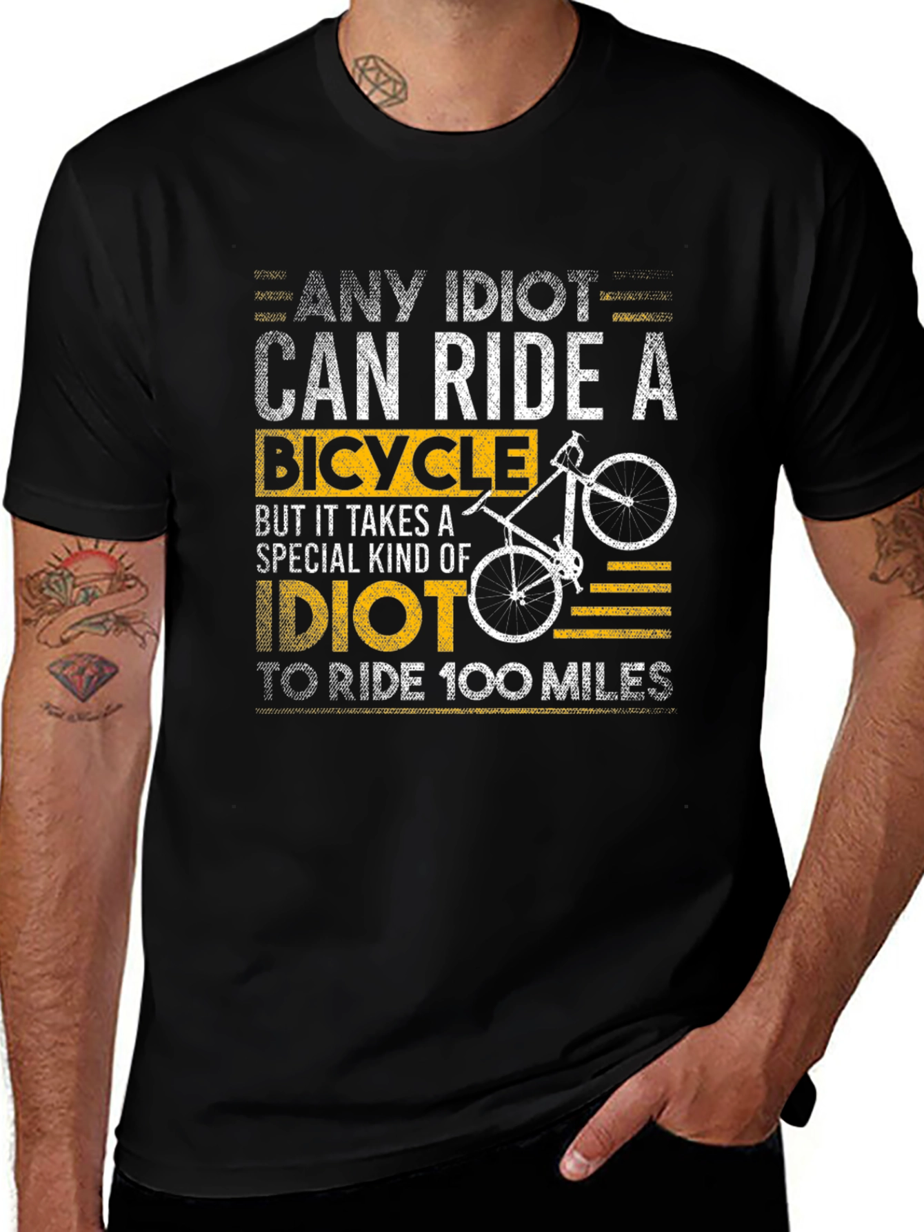 Any Idiot Can Ride A Bicycle T-Shirt
