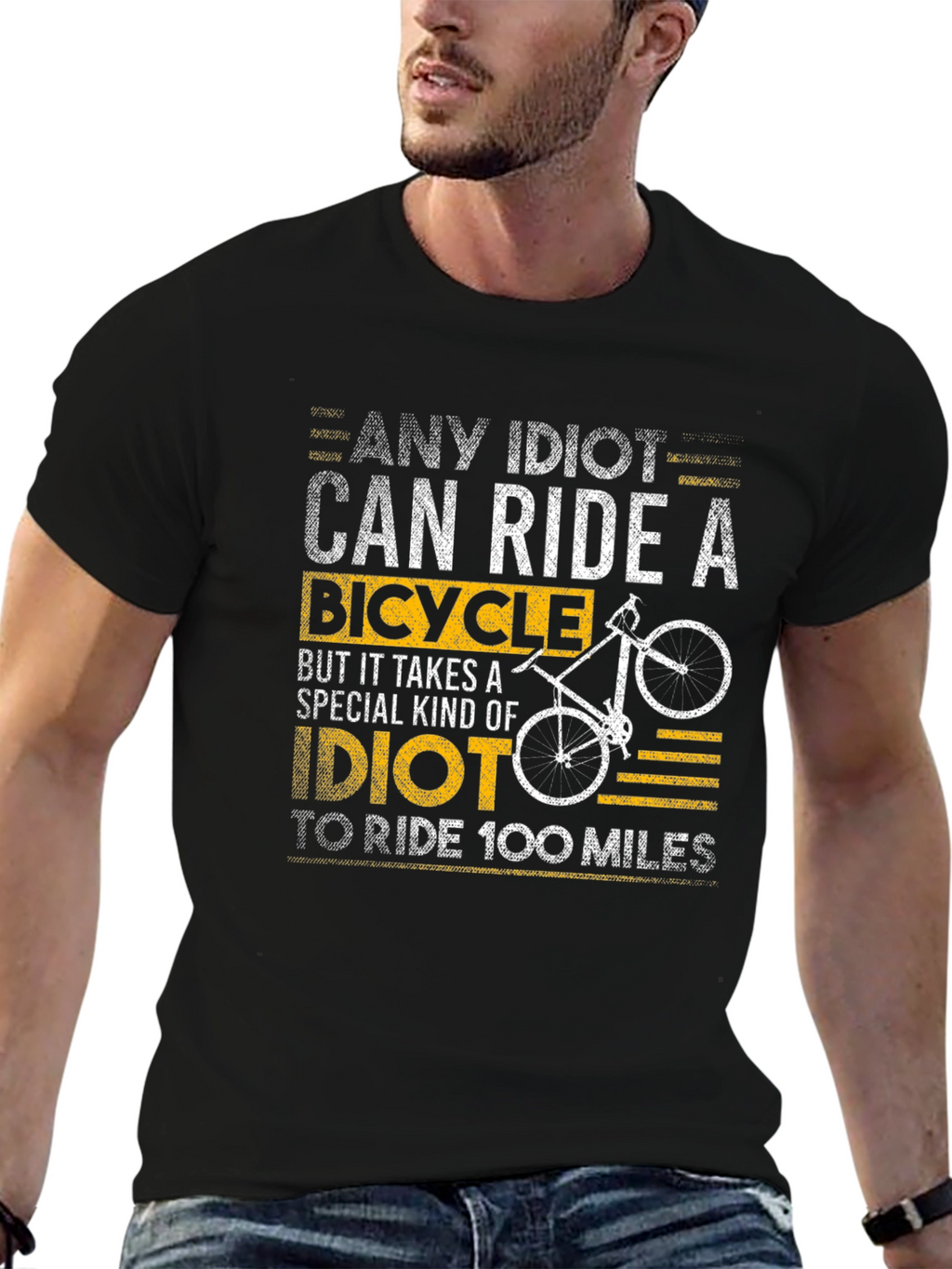 Any Idiot Can Ride A Bicycle T-Shirt