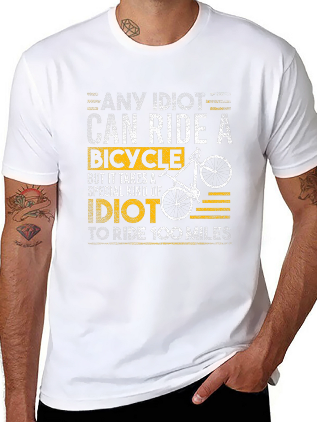 Any Idiot Can Ride A Bicycle T-Shirt