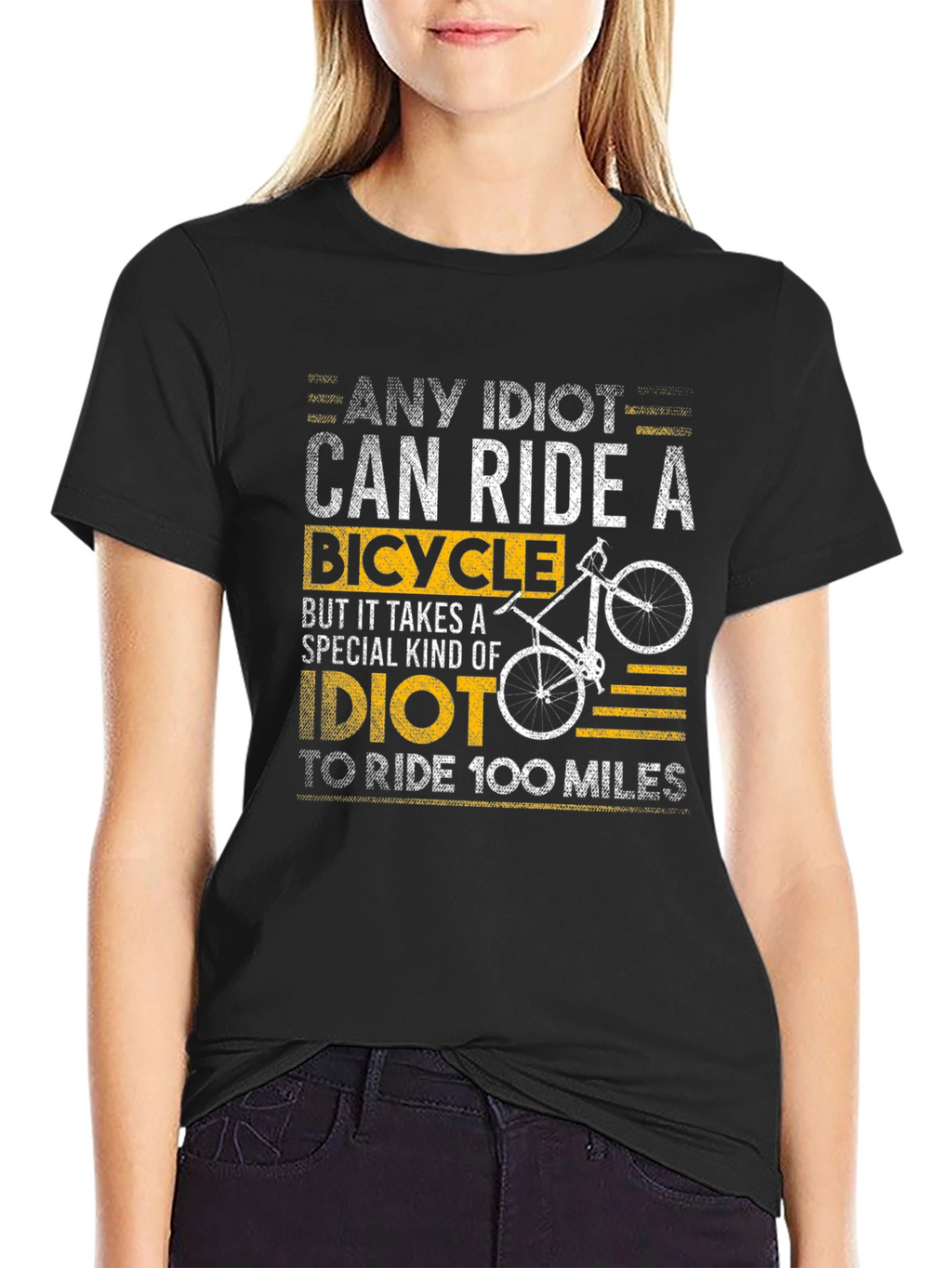 Any Idiot Can Ride A Bicycle T-Shirt