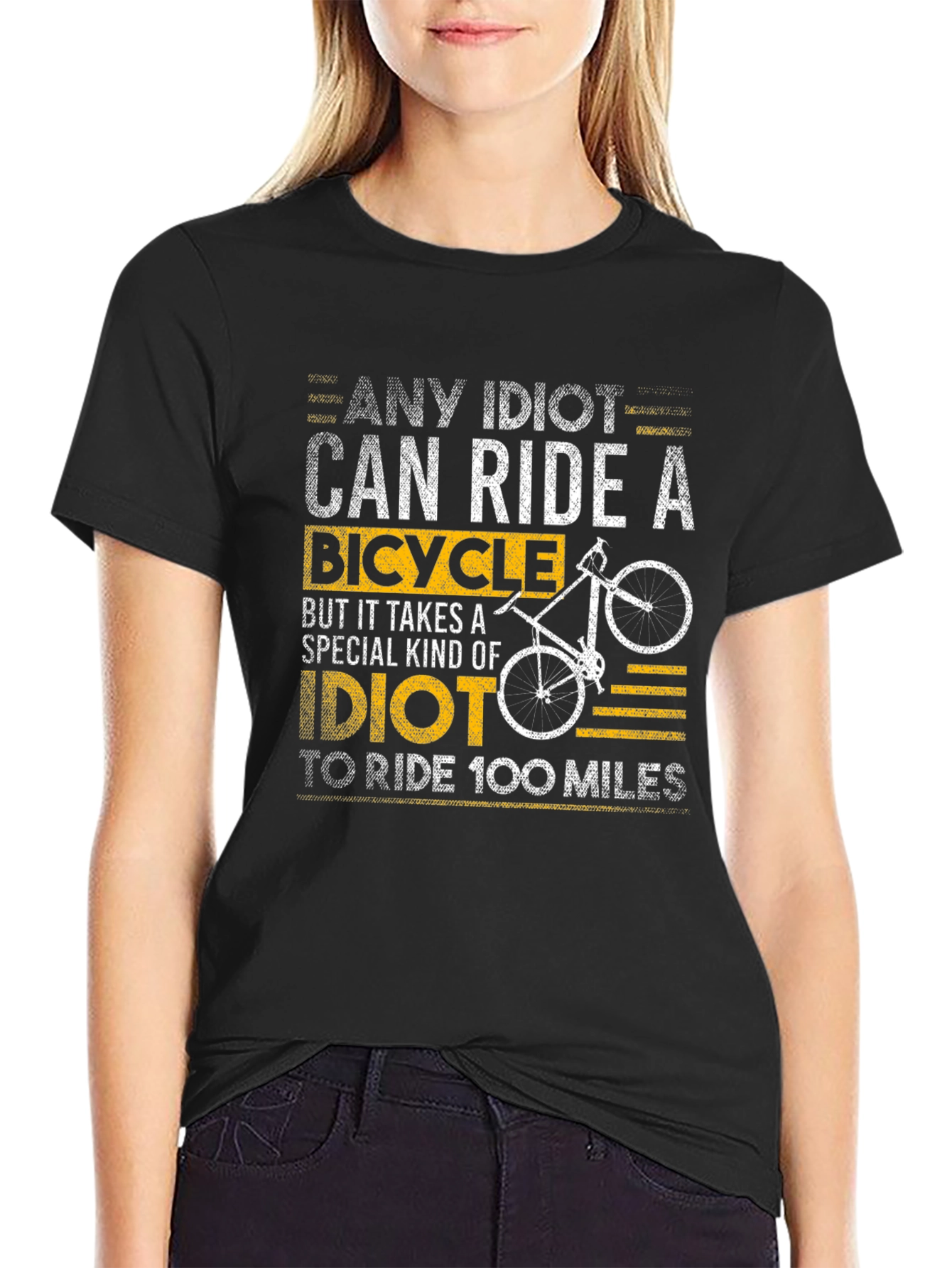 Any Idiot Can Ride A Bicycle T-Shirt