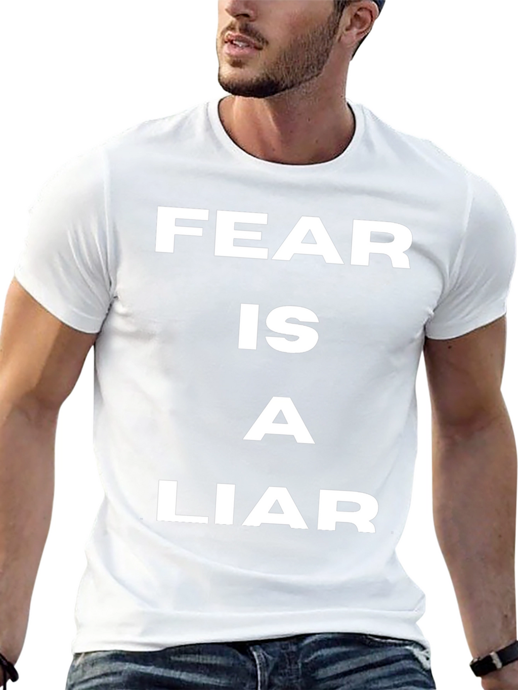 Fear is a Liar T-Shirt - Motivational Quote Tee