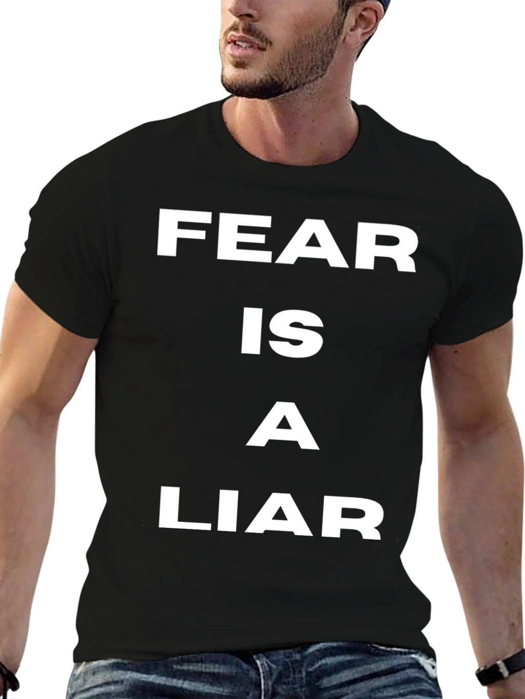 Fear is a Liar T-Shirt - Motivational Quote Tee