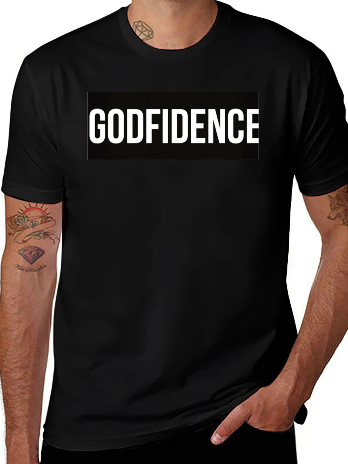 Godfidence Graphic Tee - Confident Faith Statement Shirt