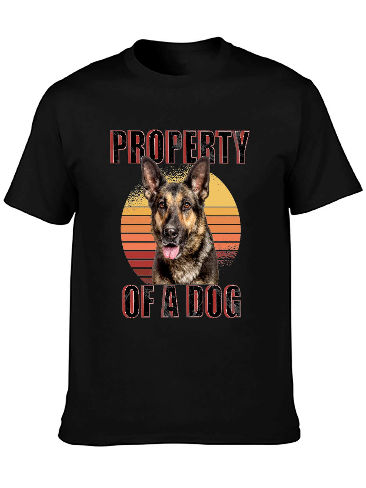 Property of a Dog T-Shirt - German Shepherd Sunset Tee