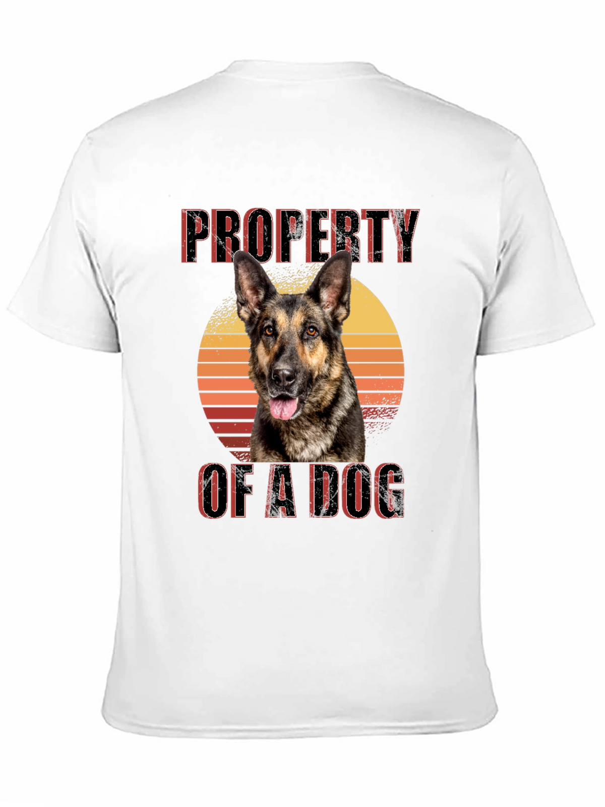 Property of a Dog T-Shirt - German Shepherd Sunset Tee