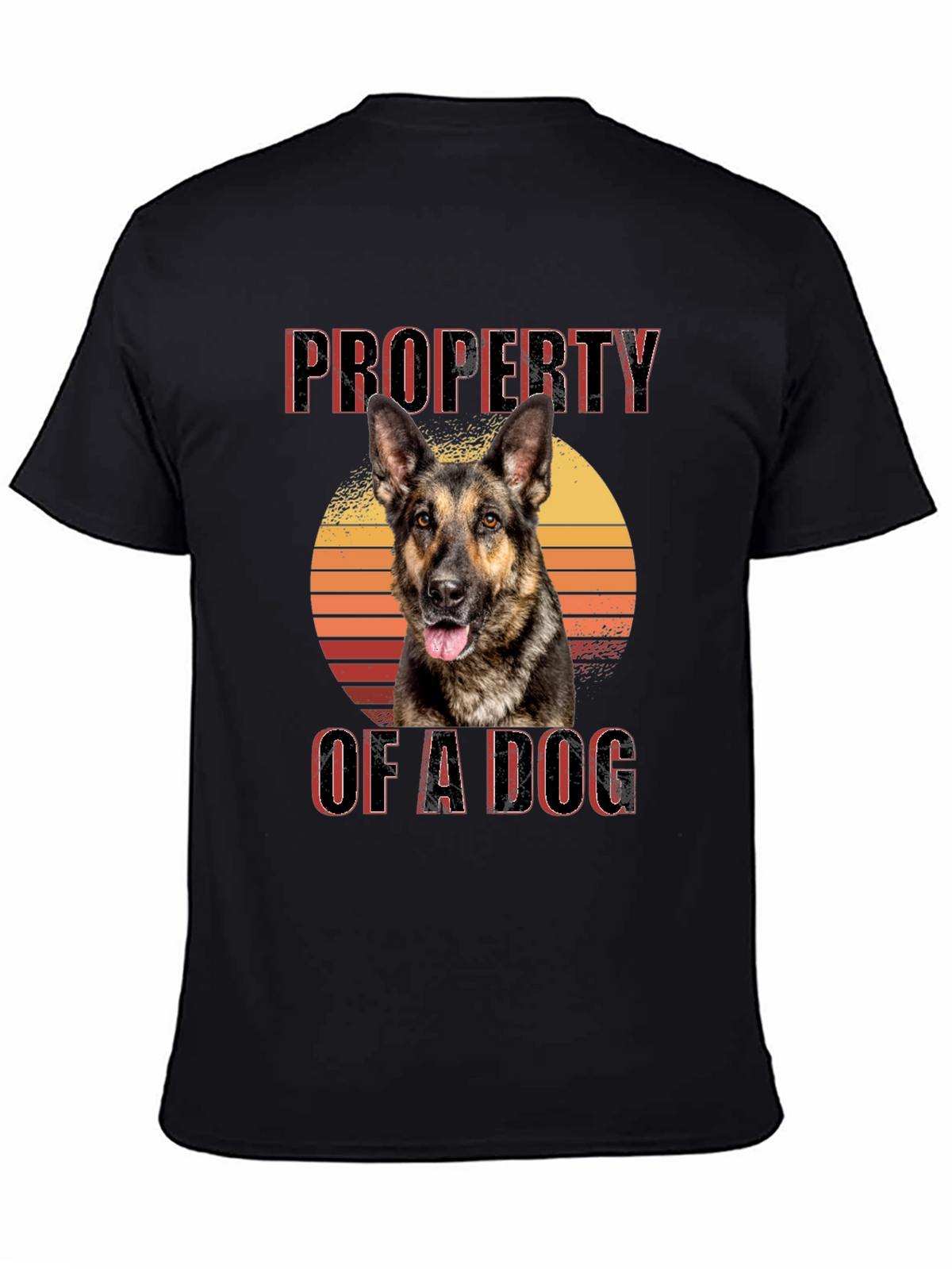 Property of a Dog T-Shirt - German Shepherd Sunset Tee