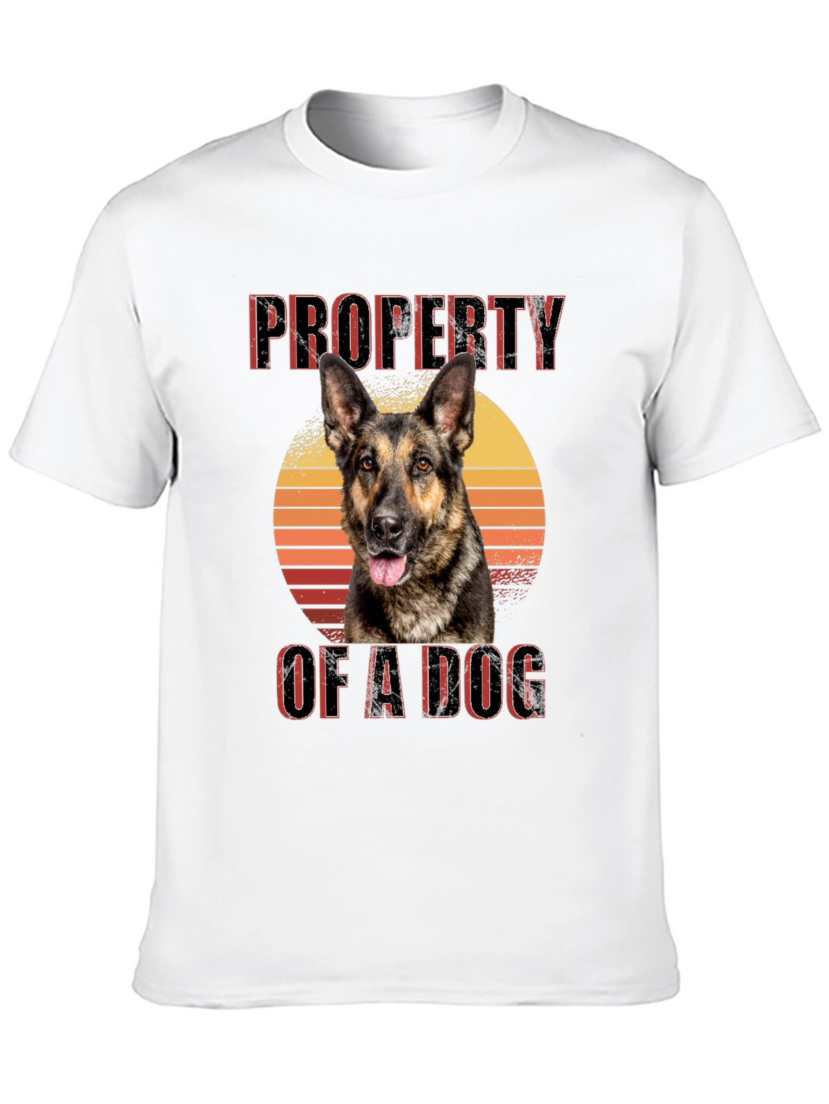 Property of a Dog T-Shirt - German Shepherd Sunset Tee