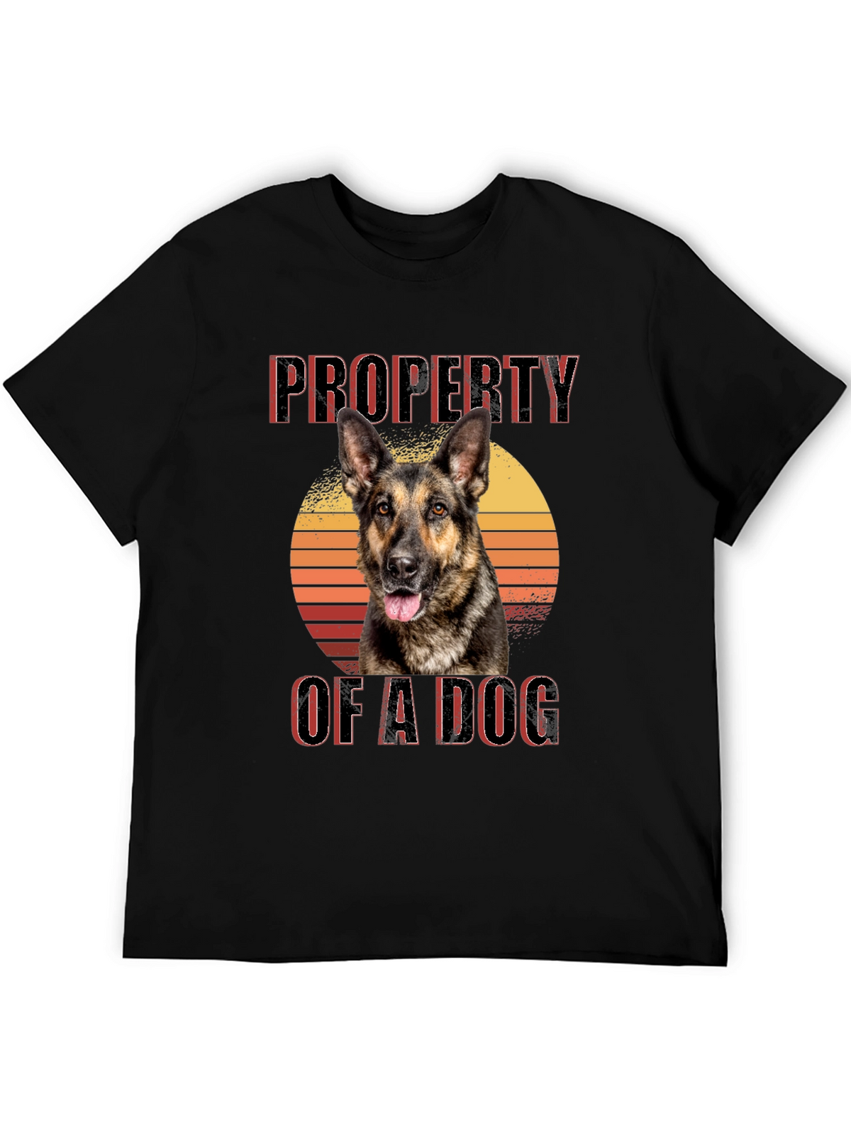 Property of a Dog T-Shirt - German Shepherd Sunset Tee
