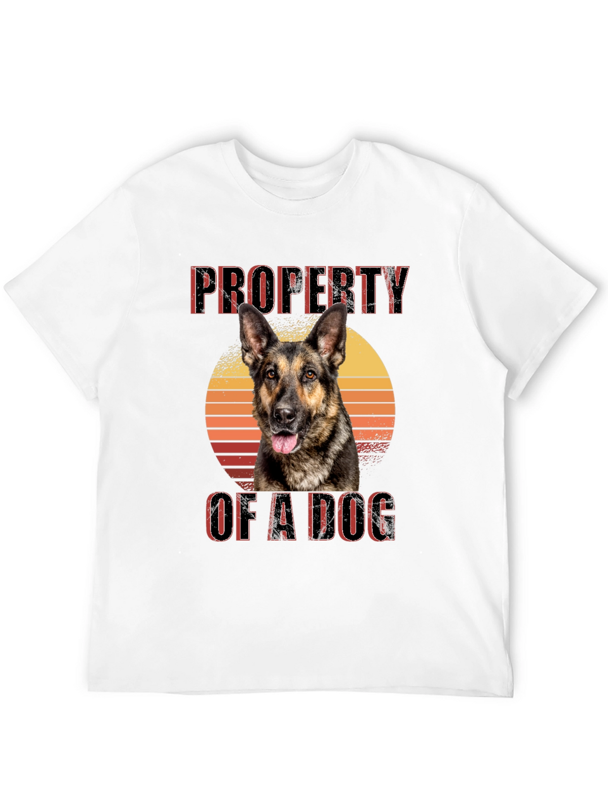Property of a Dog T-Shirt - German Shepherd Sunset Tee
