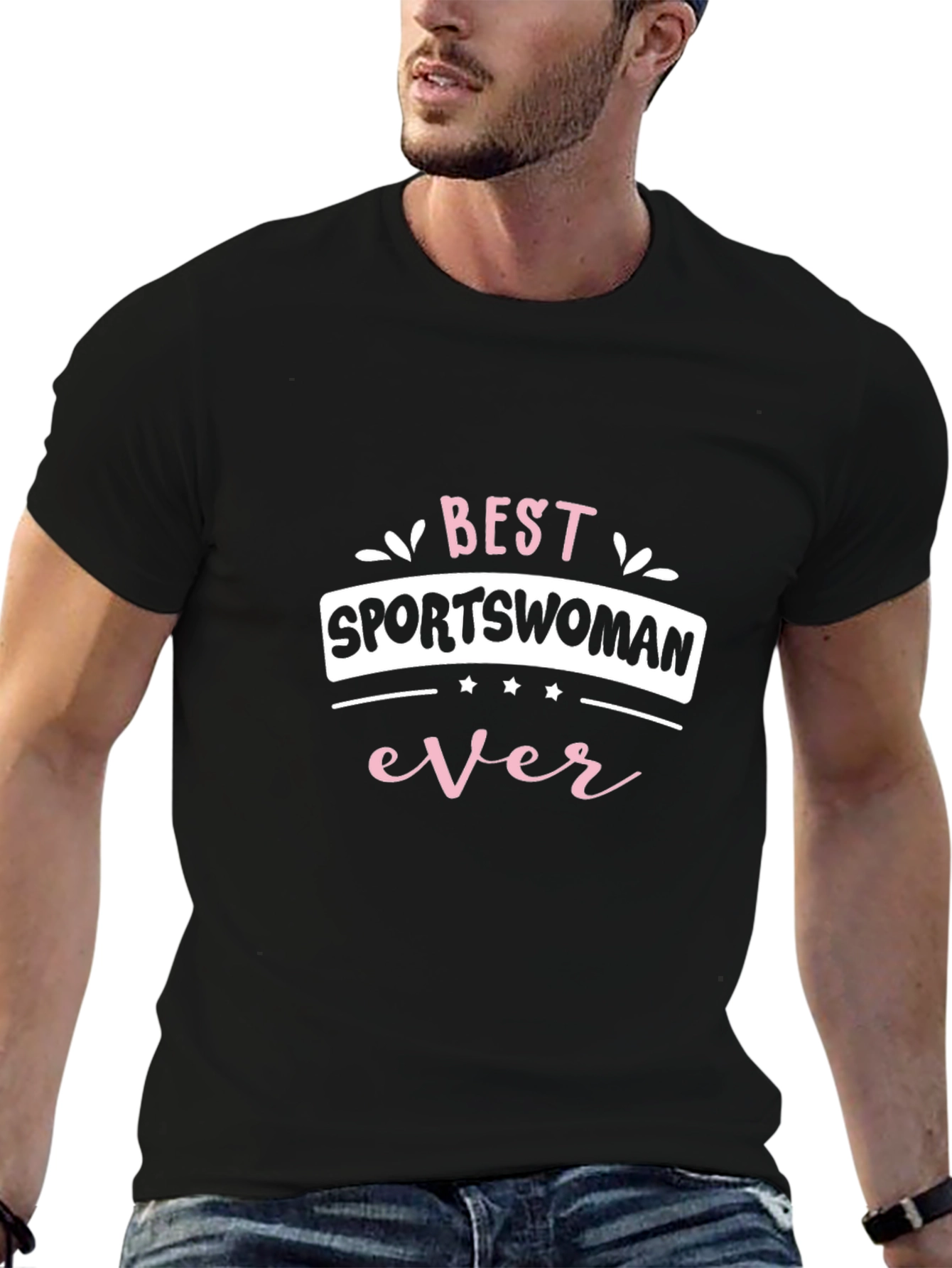 Best Sportswoman Ever T-Shirt - Black