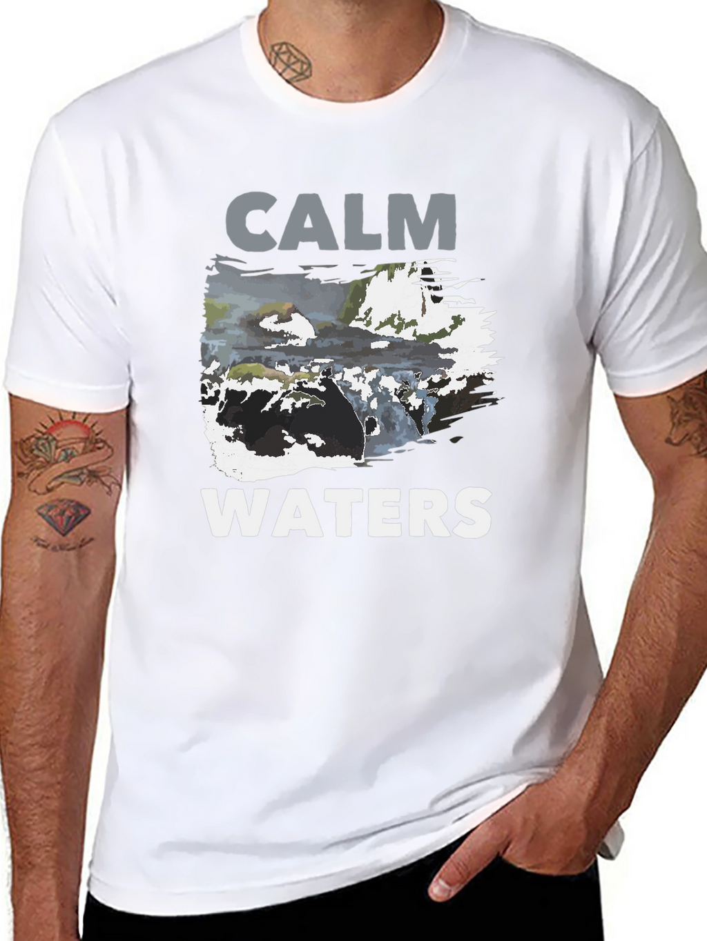 Calm Waters Graphic Print T-Shirt