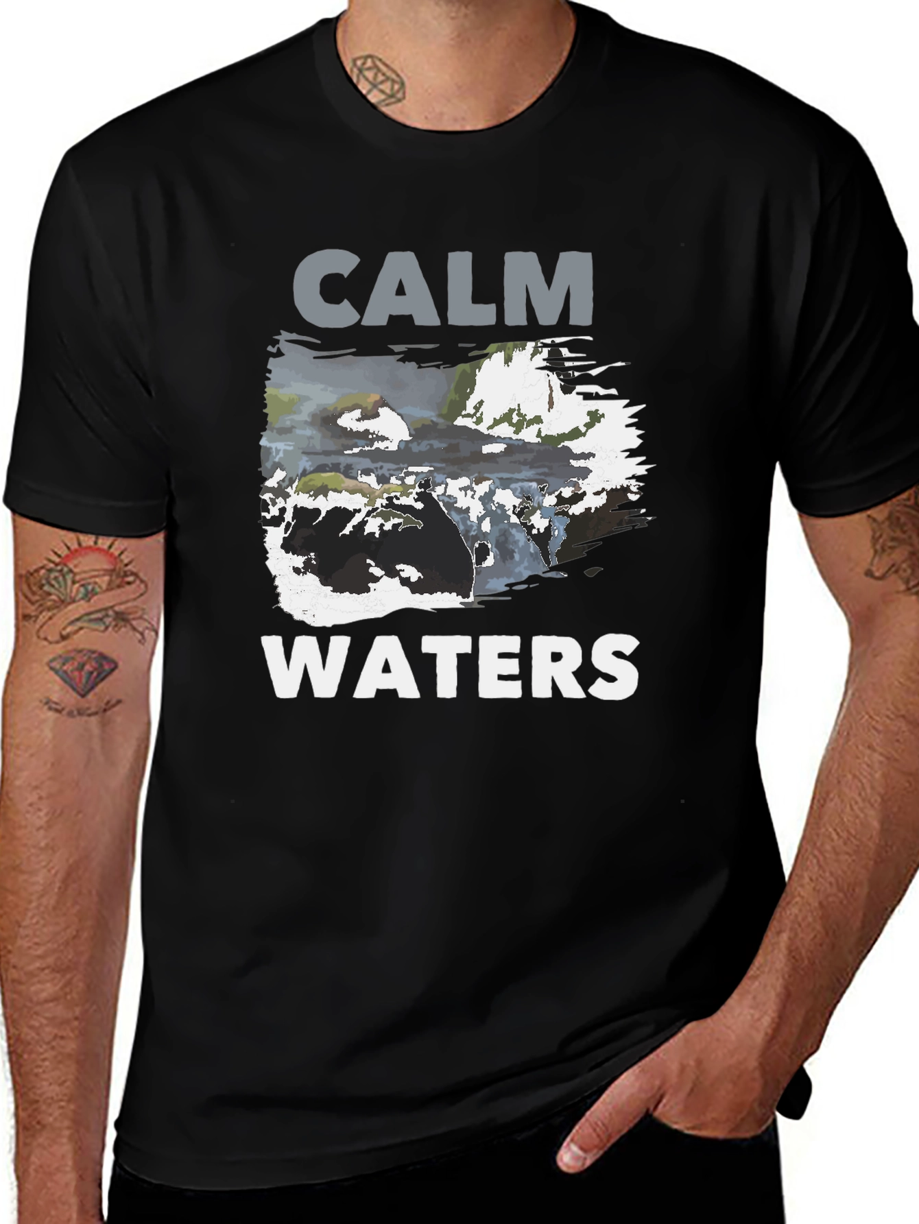 Calm Waters Graphic Print T-Shirt