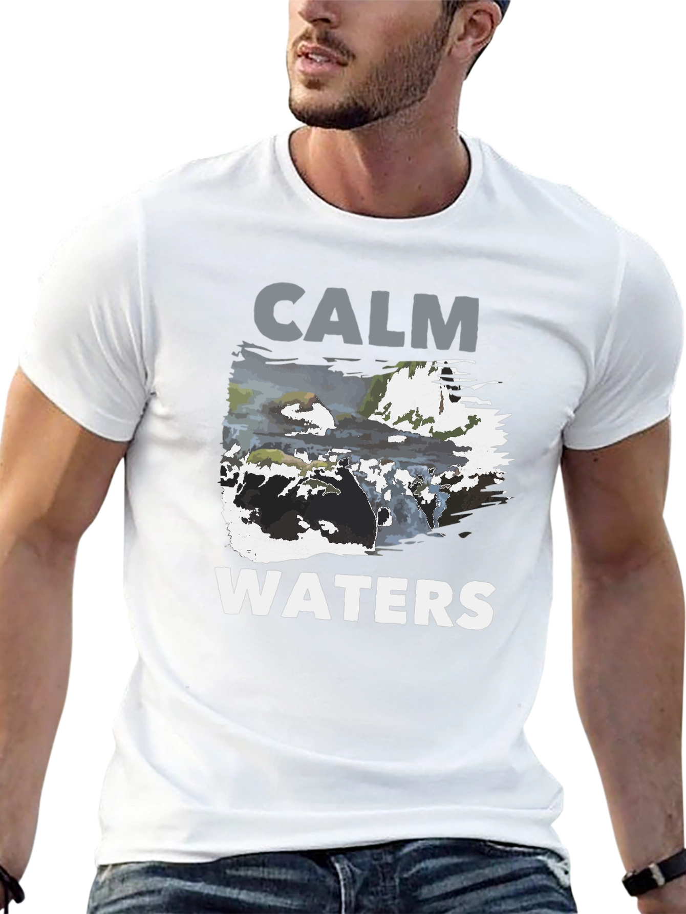 Calm Waters Graphic Print T-Shirt