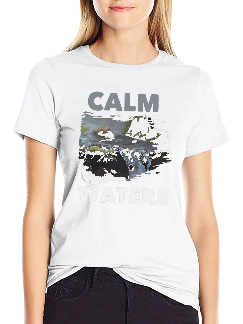 Calm Waters Graphic Print T-Shirt