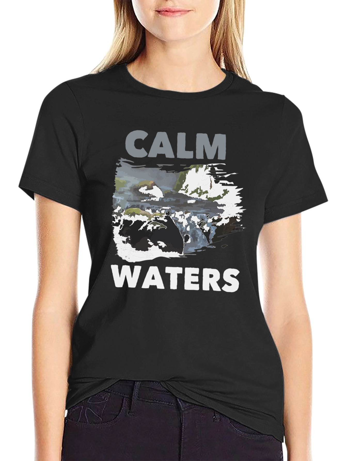 Calm Waters Graphic Print T-Shirt
