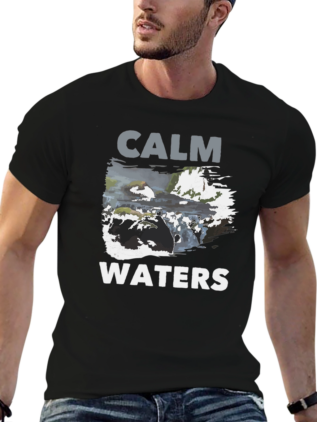 Calm Waters Graphic Print T-Shirt