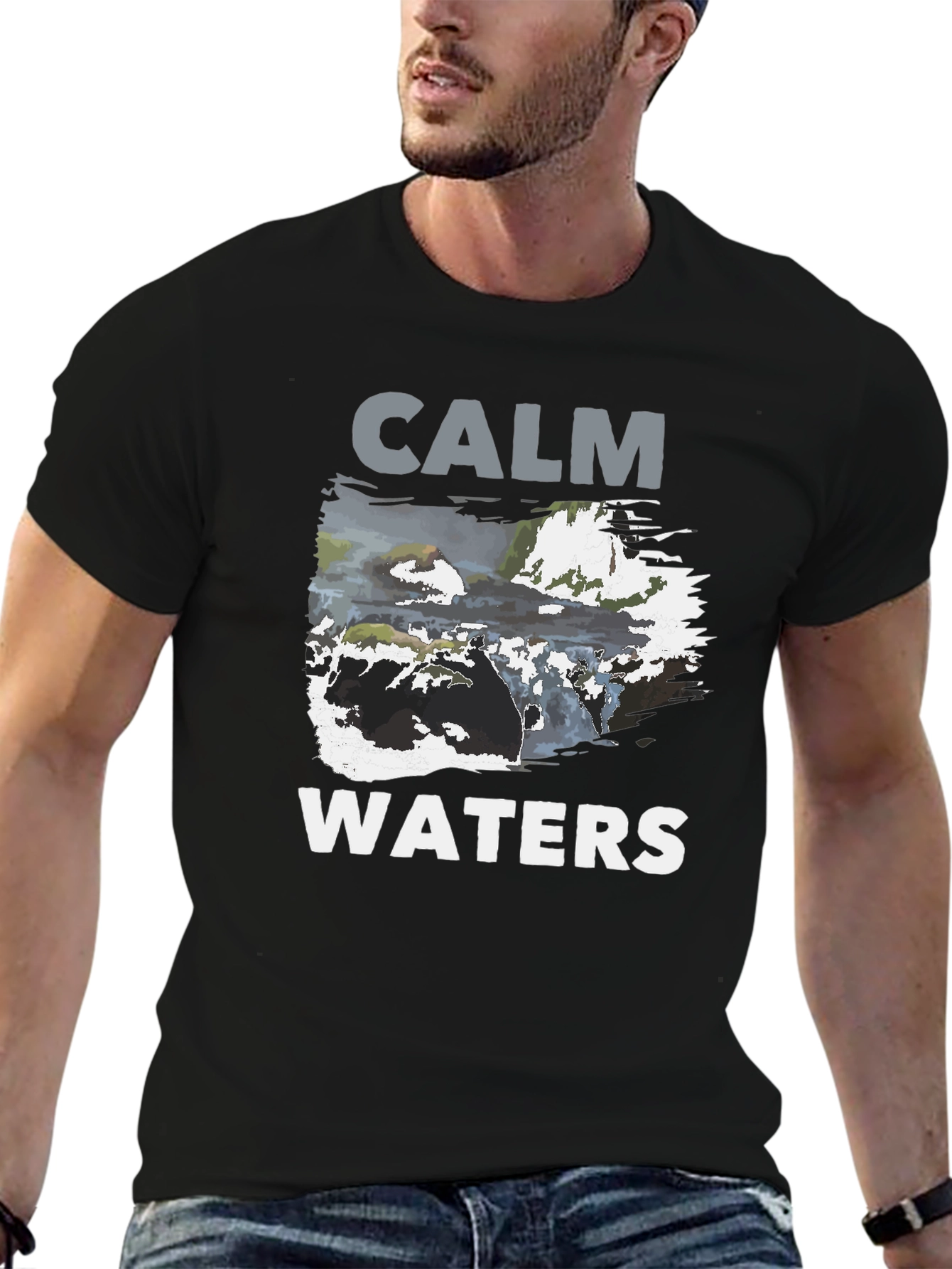Calm Waters Graphic Print T-Shirt
