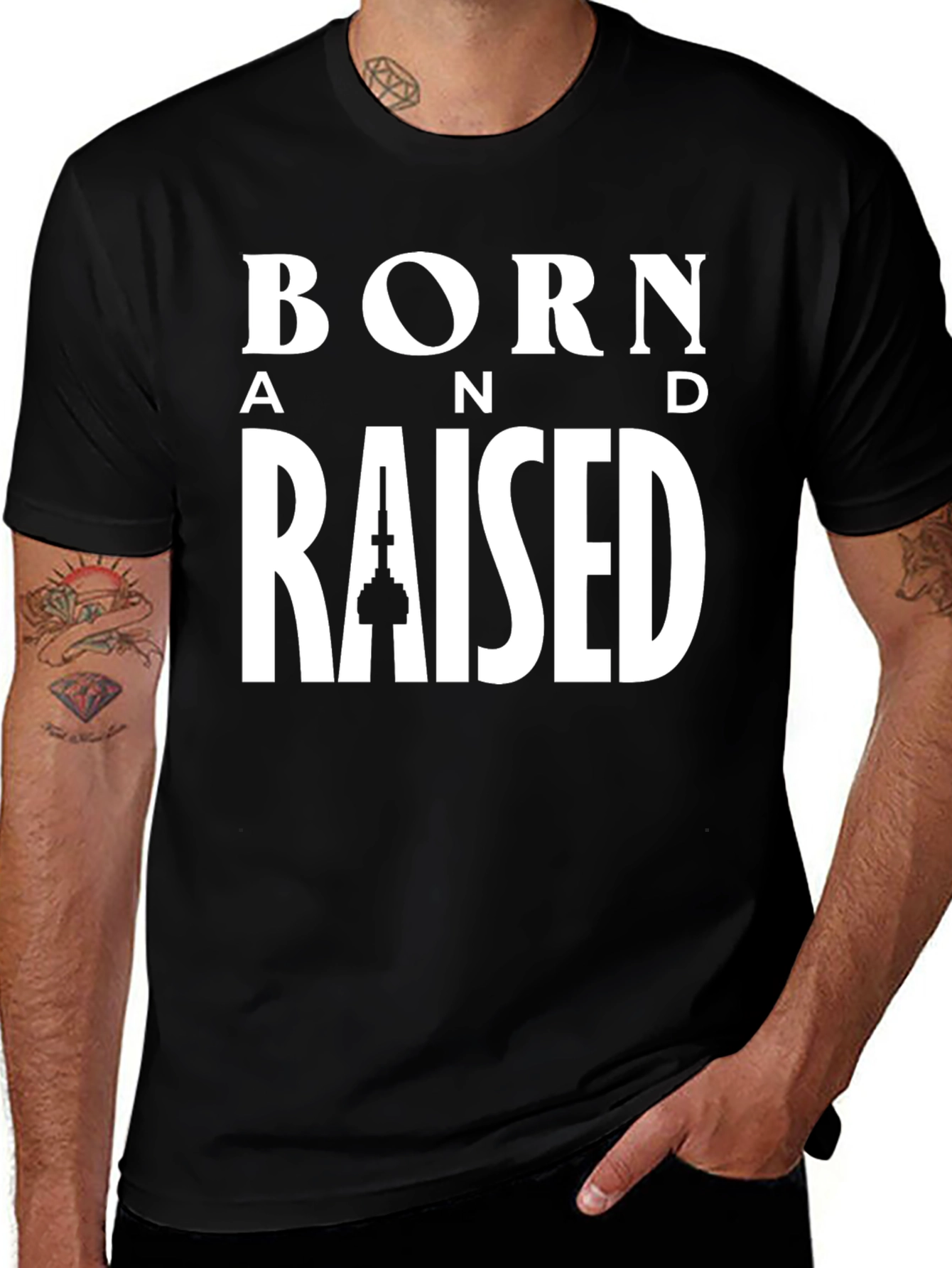 Born and Raised Graphic T-Shirt - City Pride Tee