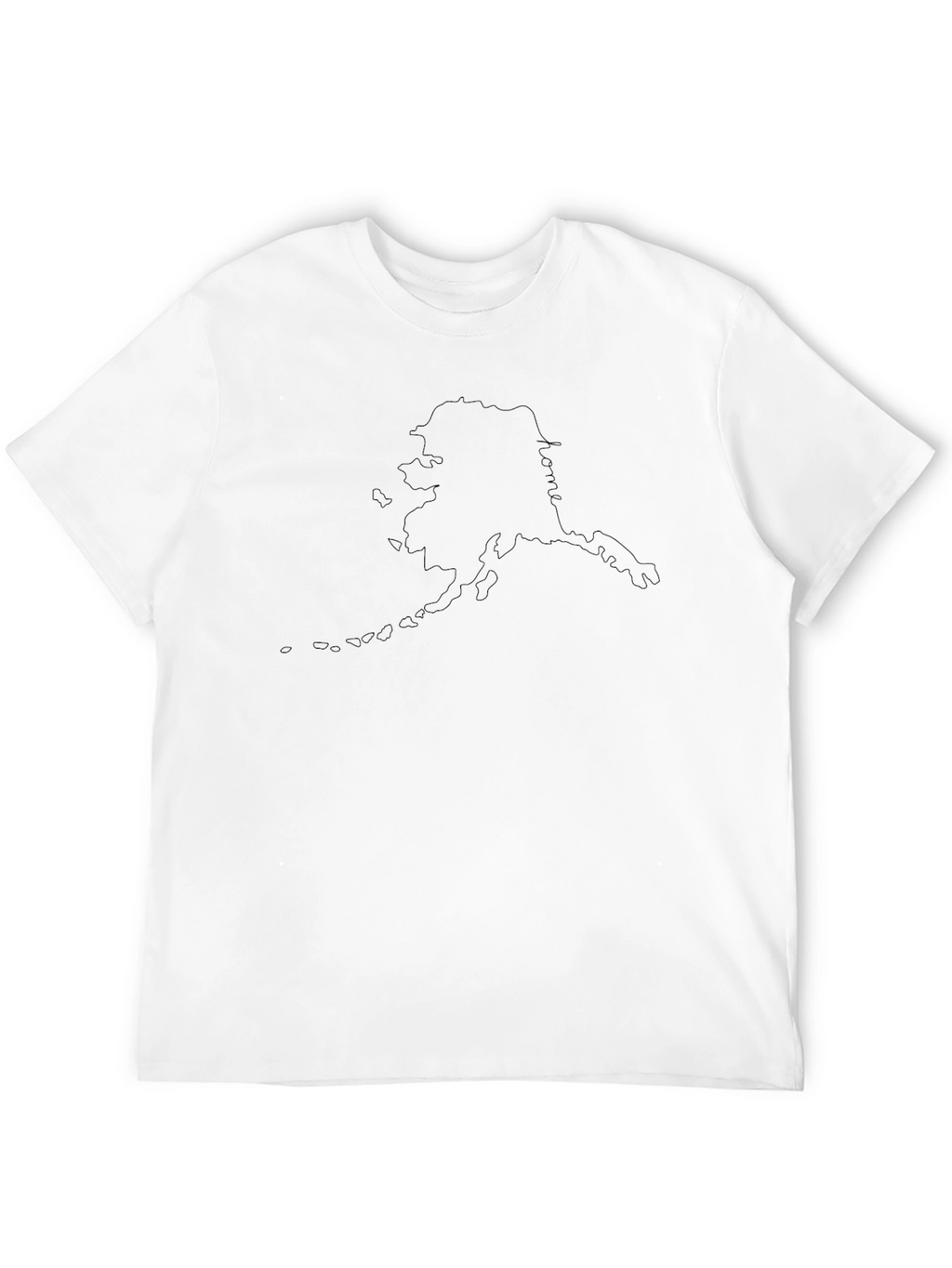 Alaska Outline Black T-Shirt